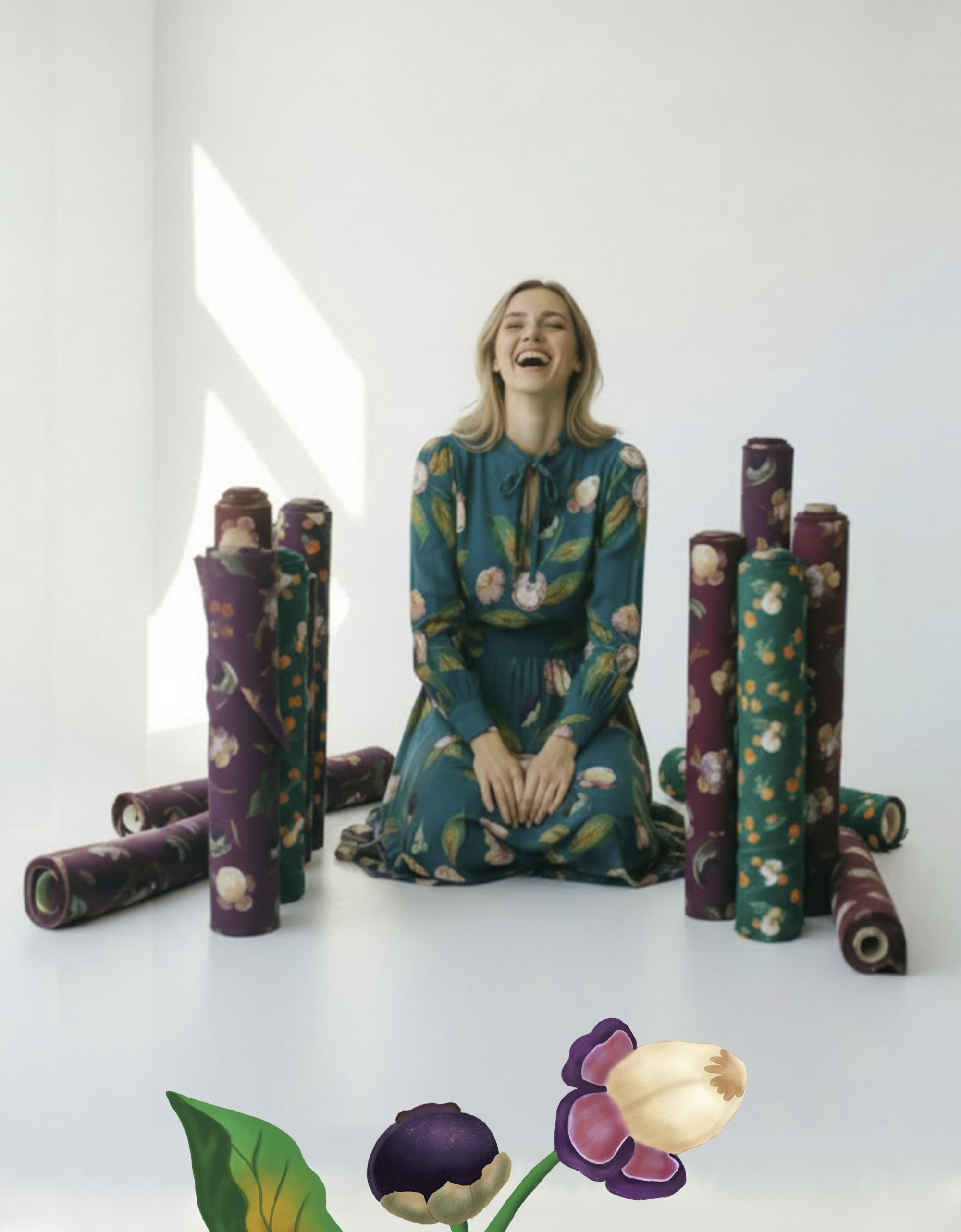 Фруктовые и цветочные паттерны — Изображение №5 — Брендинг, Иллюстрация на Dprofile