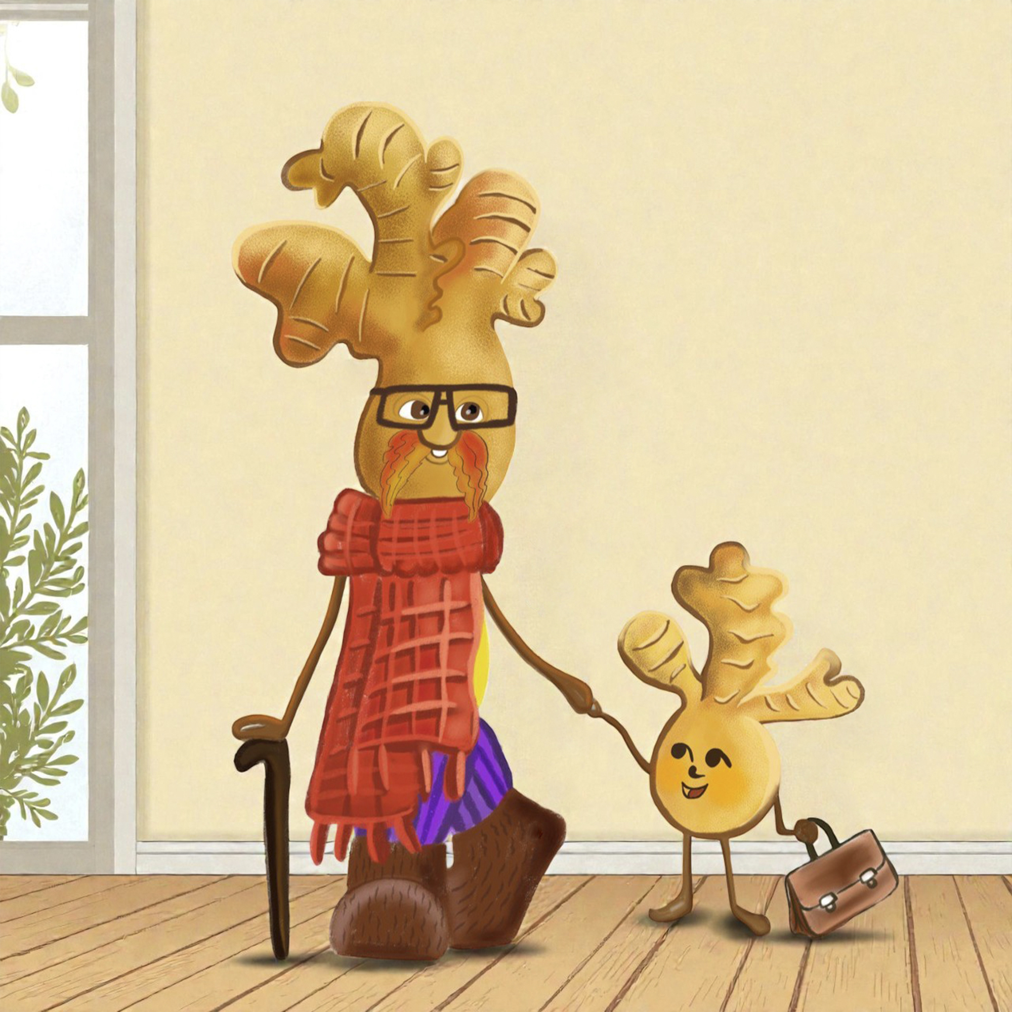 Печенье с имбирём  "Имбирыч" — Изображение №2 — Брендинг, Иллюстрация на Dprofile