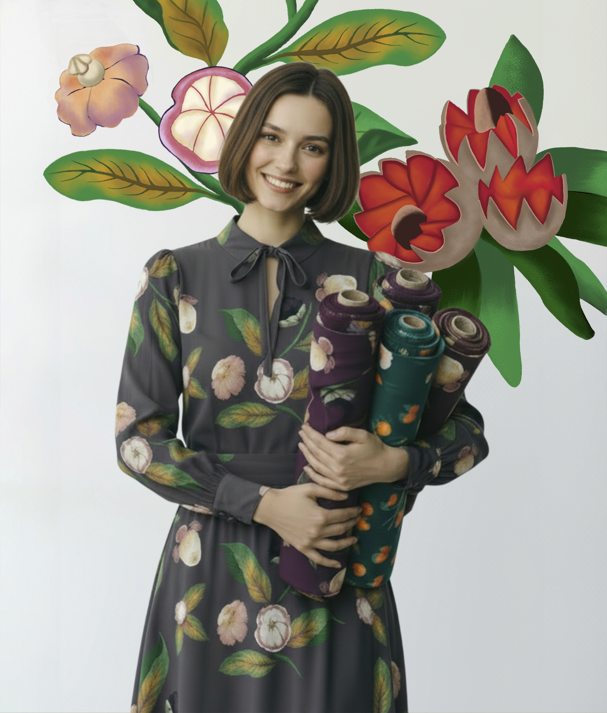 Фруктовые и цветочные паттерны — Изображение №6 — Брендинг, Иллюстрация на Dprofile