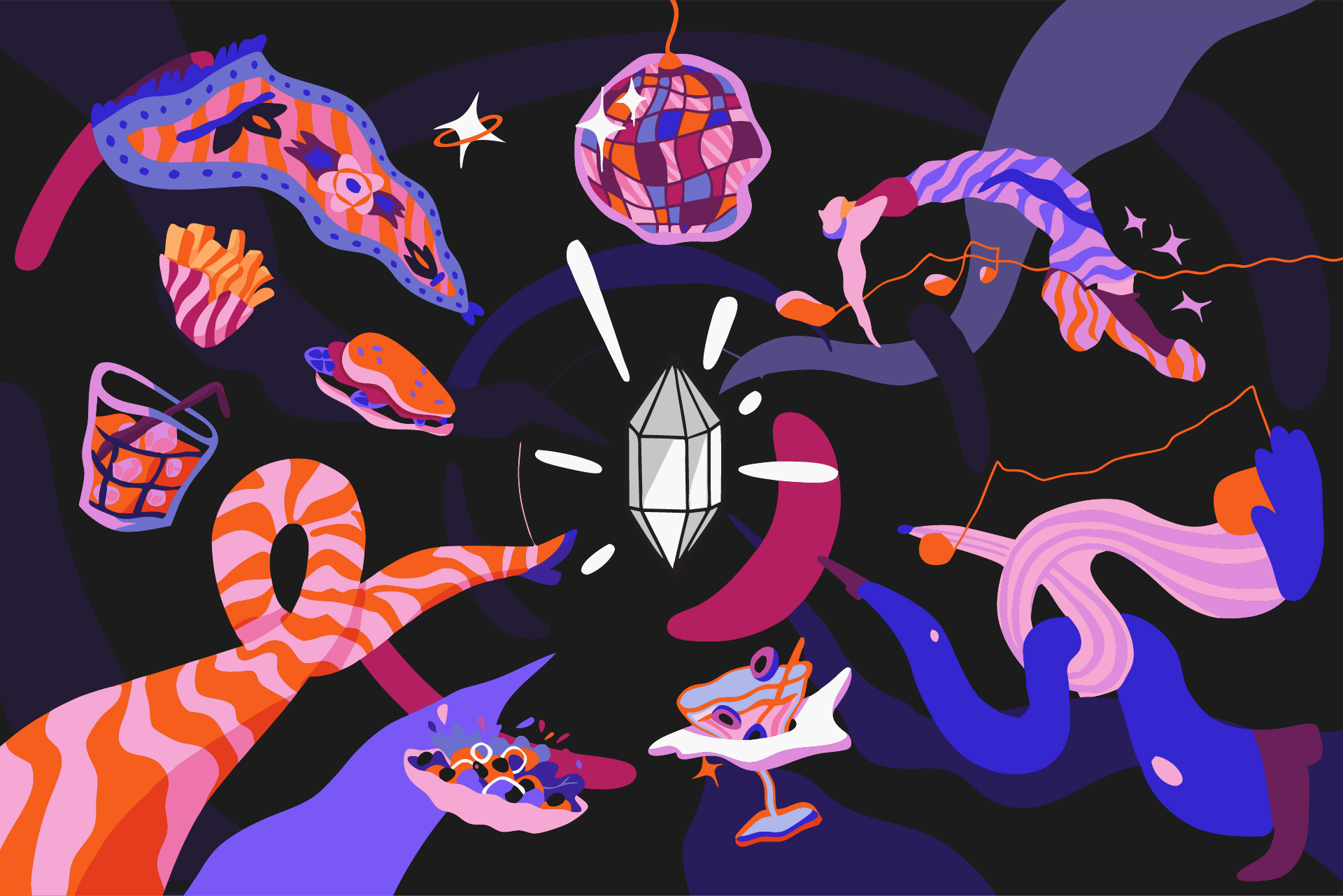 Иллюстрации для бара — Изображение №1 — Брендинг, Иллюстрация на Dprofile