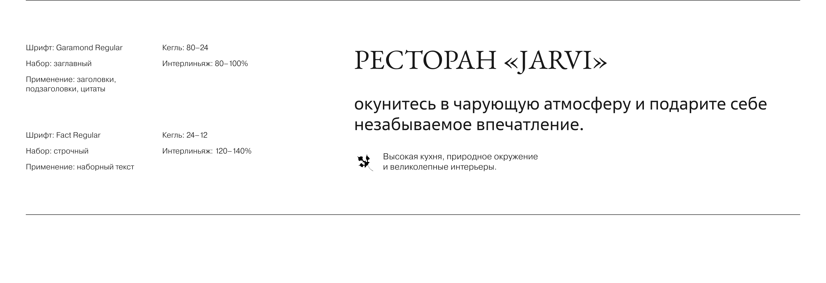 Ярви Резорт: ресторан, бистро и бар | Брендинг — Изображение №9 — Брендинг на Dprofile