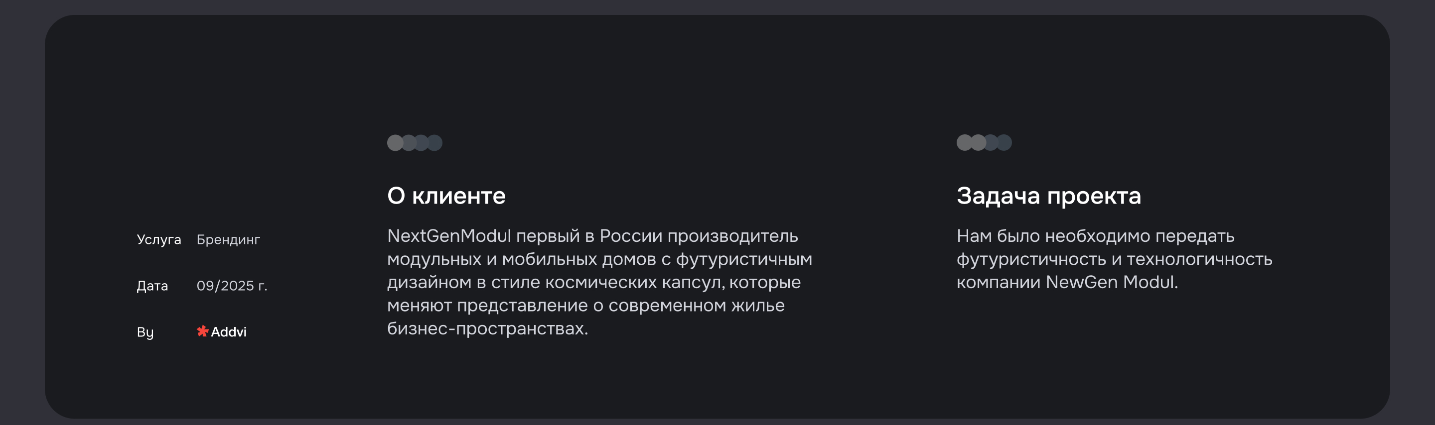 NextGen Modul | Брендинг для производителя модульных домов — Изображение №1 — Интерфейсы, Брендинг на Dprofile