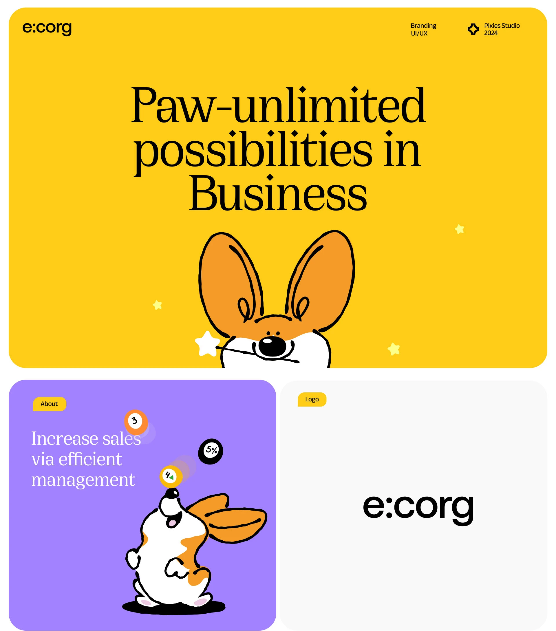 e:corg — Изображение №1 — Интерфейсы, Брендинг на Dprofile