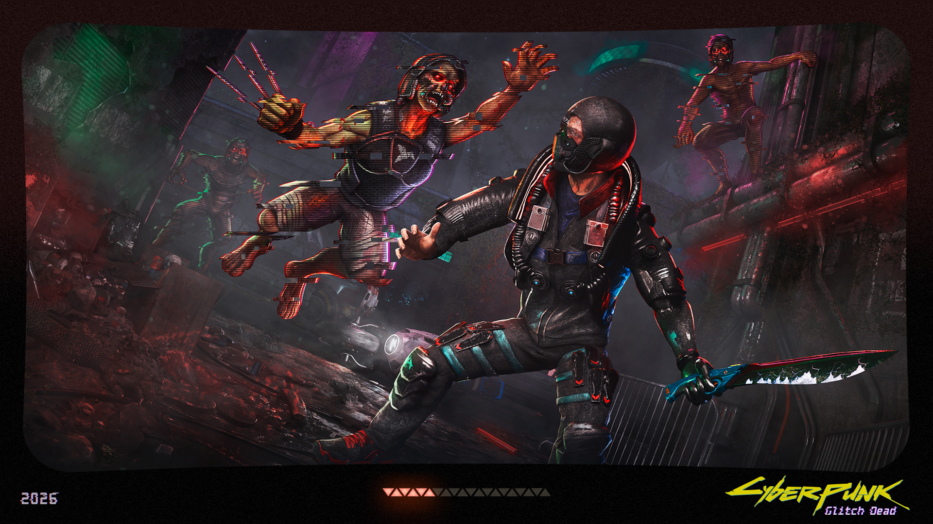 Zombie Apocalypse in Cyberpunk "Glitch Dead" — Изображение №1 — Графика, 3D на Dprofile