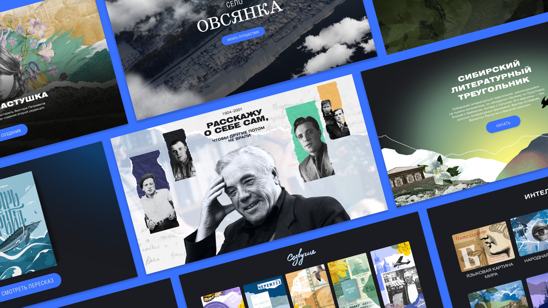 Центр В. П. Астафьева. Мультимедиа — Изображение №3 — Интерфейсы, Анимация на Dprofile