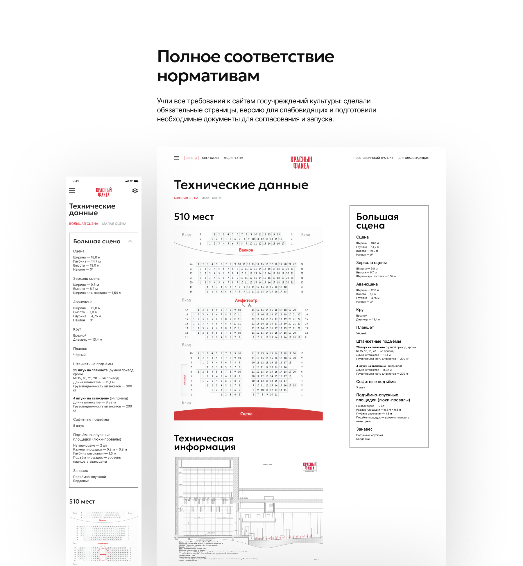 Красный факел. Сайт театра — Изображение №9 — Интерфейсы на Dprofile