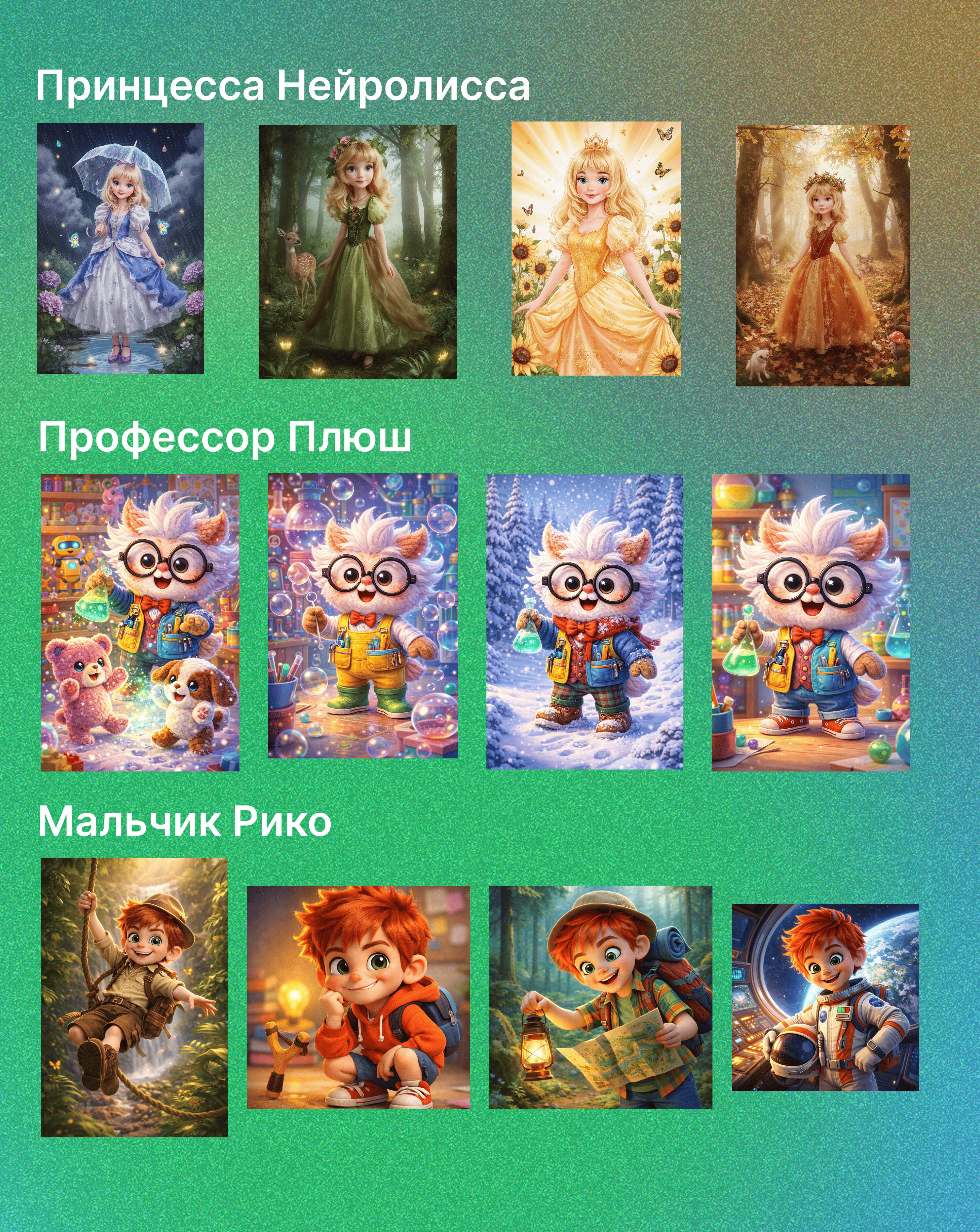 Вселенная AI-персонажей — Изображение №1 — Интерфейсы, Иллюстрация на Dprofile