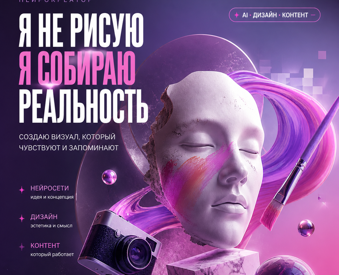 Сторис с 3D и неон-стилем — Маркетинг, Нейро на Dprofile