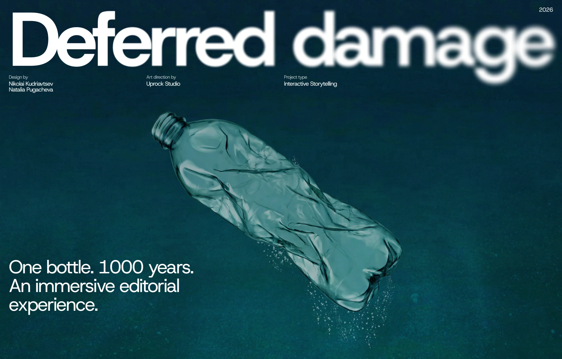 Deferred Damage | Interactive Website — Изображение №1 — Интерфейсы, Анимация на Dprofile