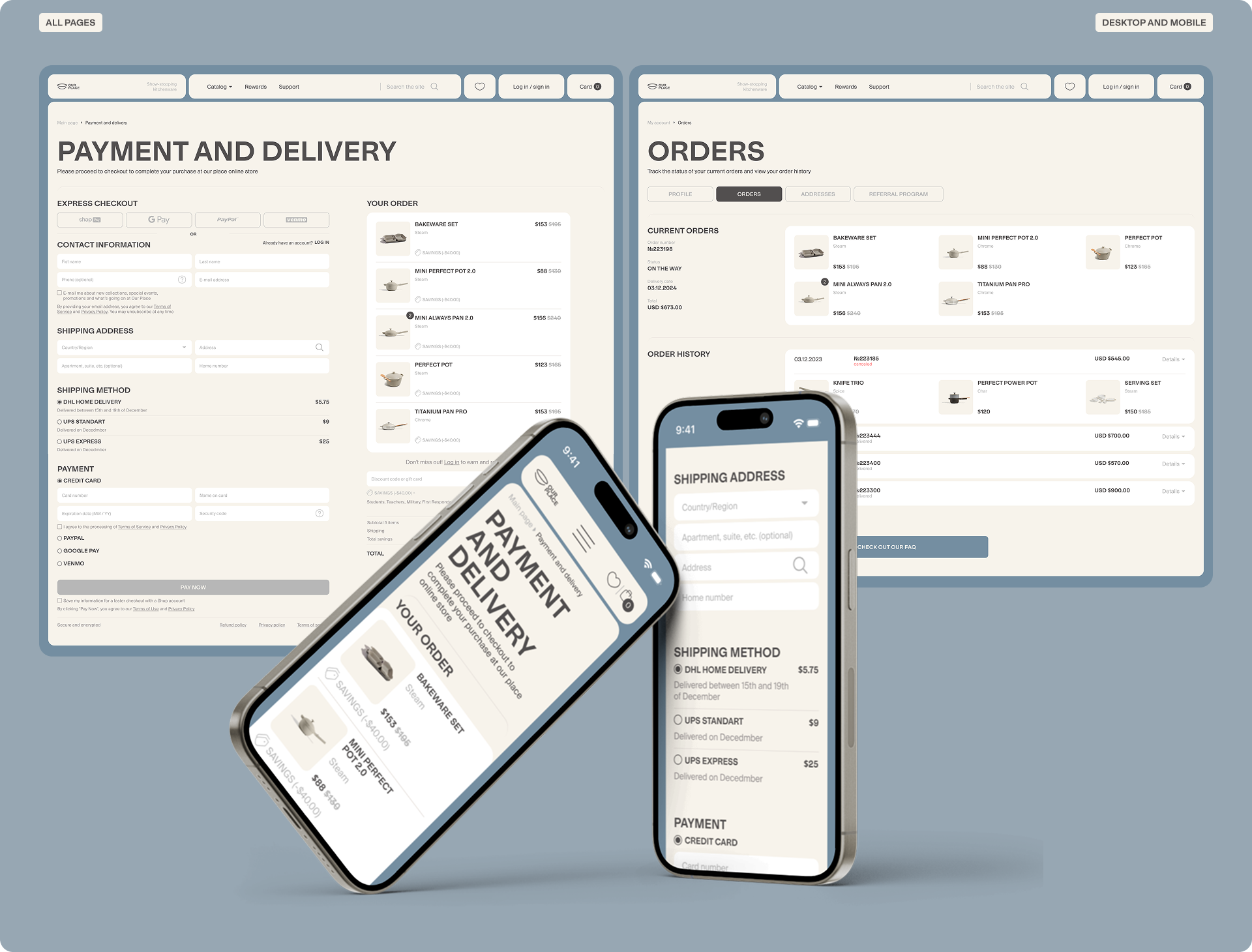 Online store OUR PLACE — Изображение №13 — Интерфейсы на Dprofile