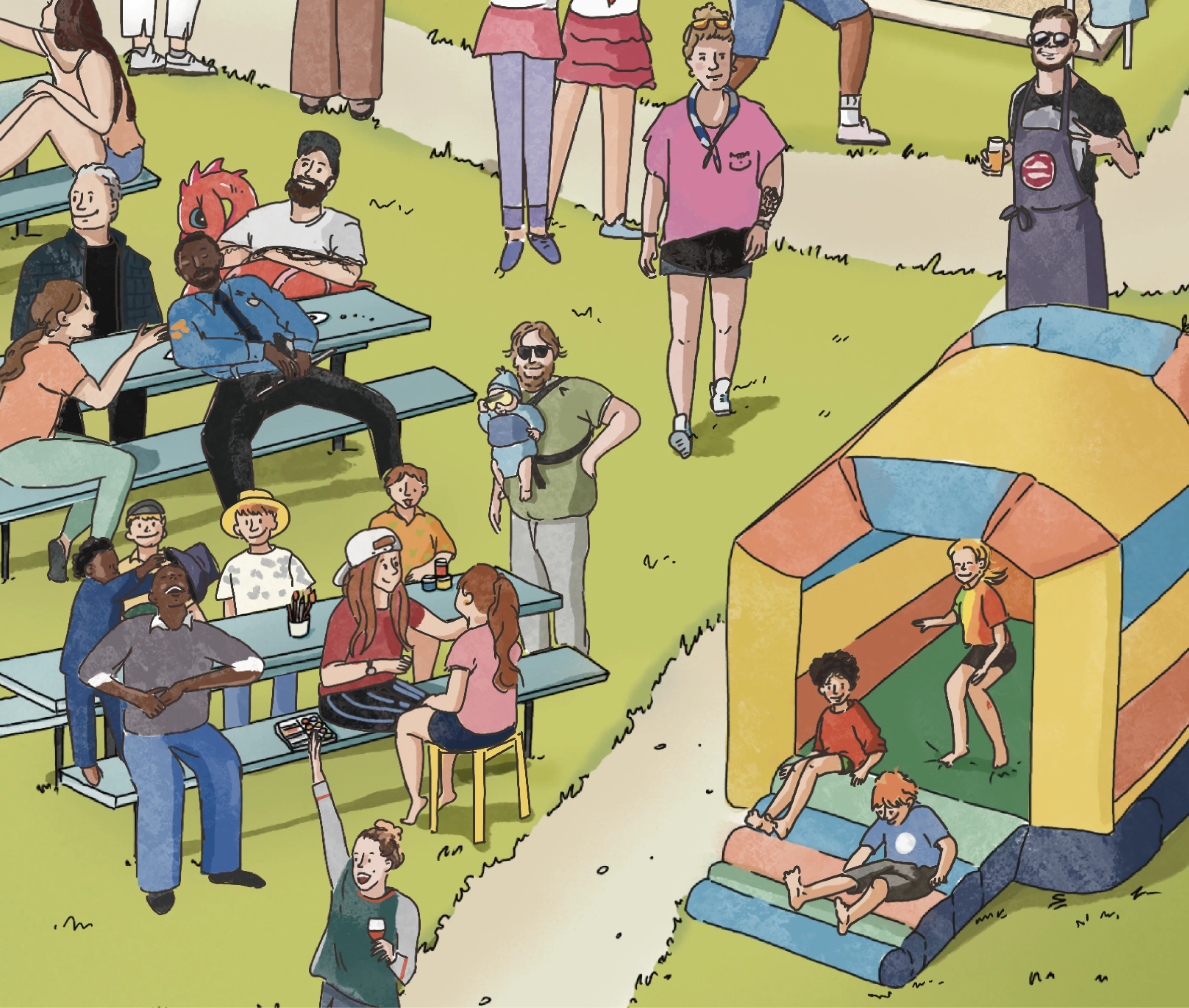 Виммельбух по фестивалю в Люксенбурге — Изображение №13 — Иллюстрация, Маркетинг на Dprofile