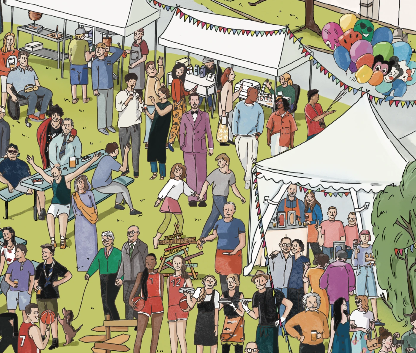 Виммельбух по фестивалю в Люксенбурге — Изображение №8 — Иллюстрация, Маркетинг на Dprofile