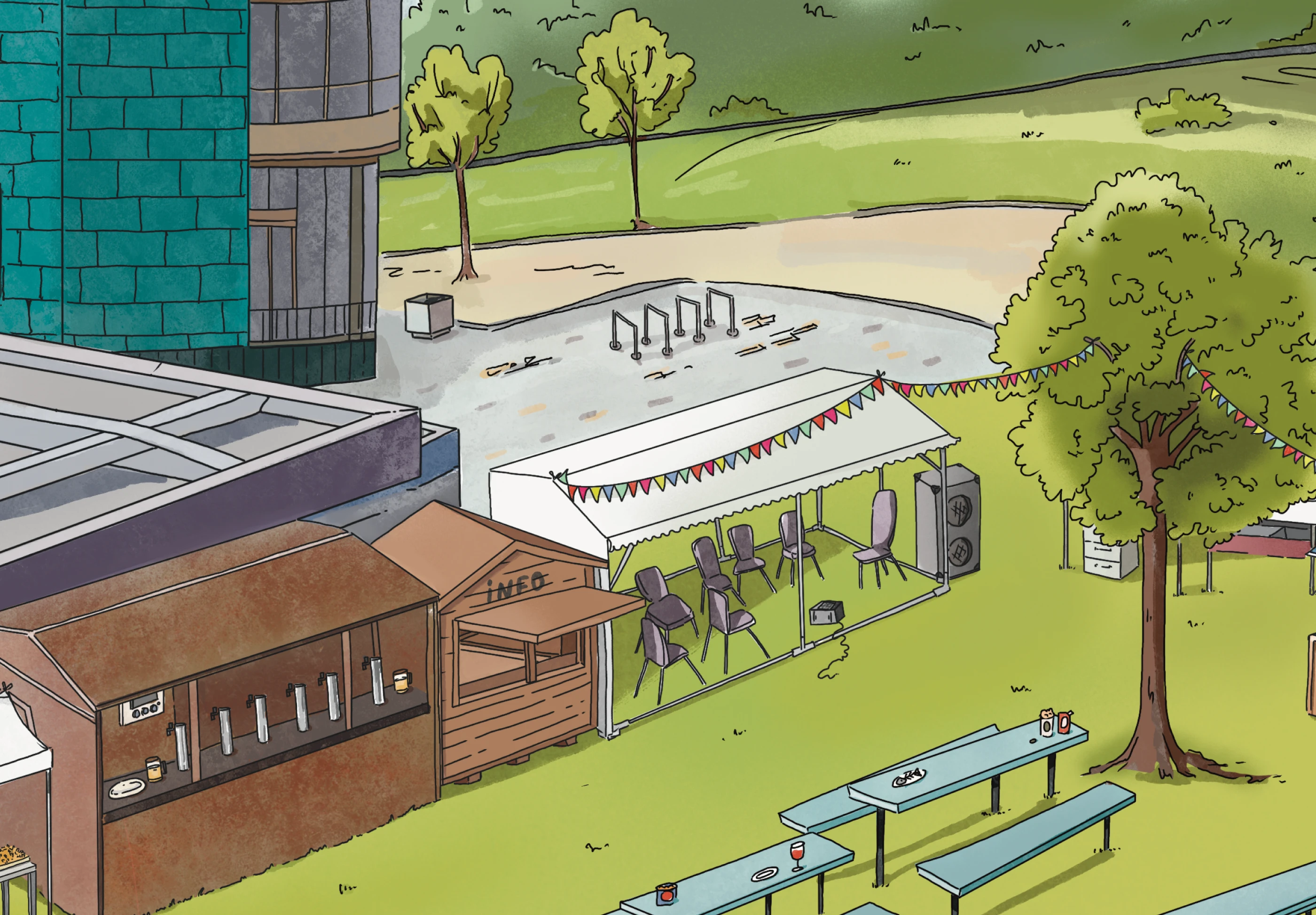 Виммельбух по фестивалю в Люксенбурге — Изображение №6 — Иллюстрация, Маркетинг на Dprofile