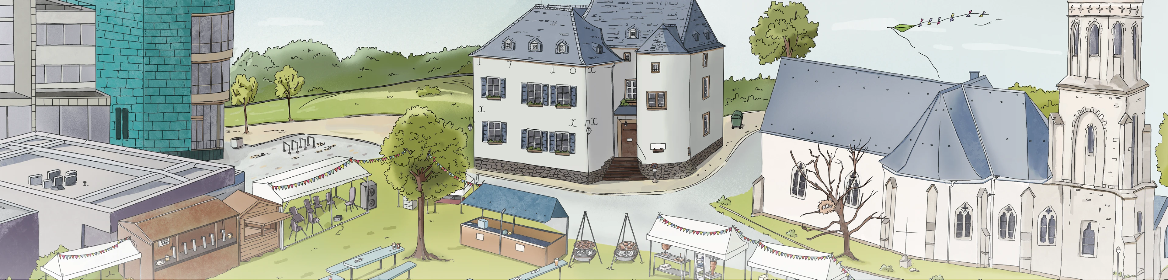 Виммельбух по фестивалю в Люксенбурге — Изображение №1 — Иллюстрация, Маркетинг на Dprofile