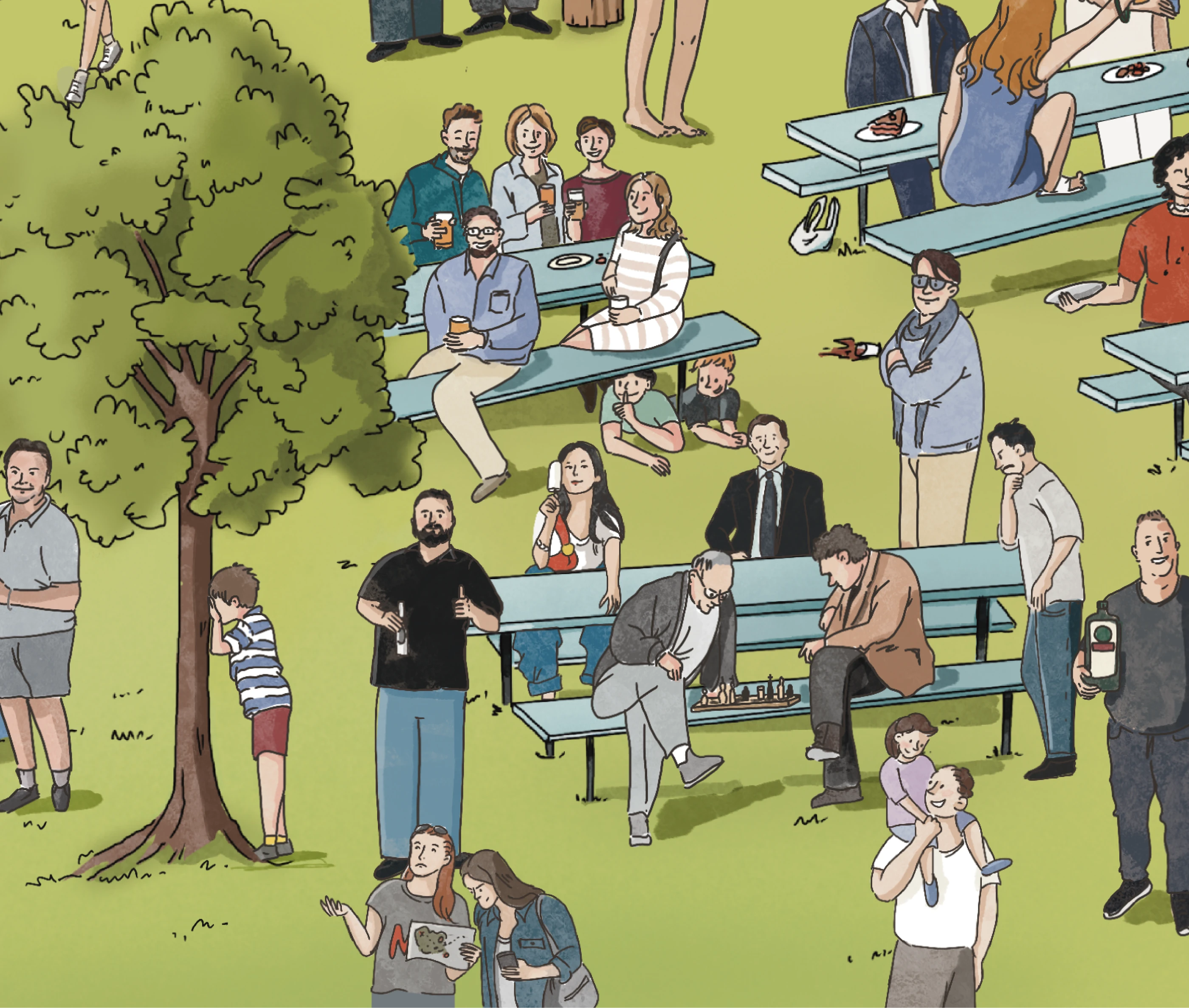 Виммельбух по фестивалю в Люксенбурге — Изображение №14 — Иллюстрация, Маркетинг на Dprofile