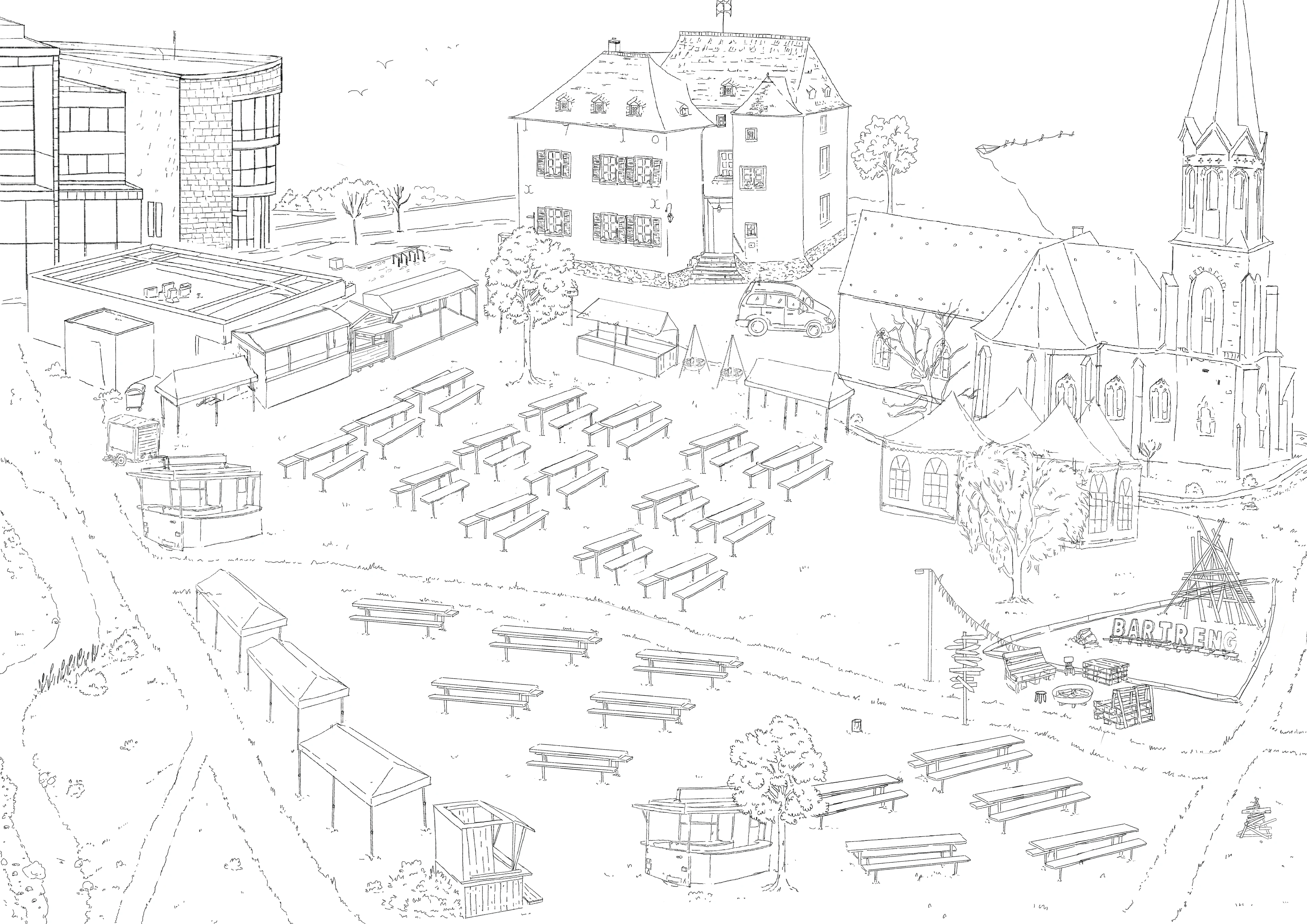 Виммельбух по фестивалю в Люксенбурге — Изображение №2 — Иллюстрация, Маркетинг на Dprofile