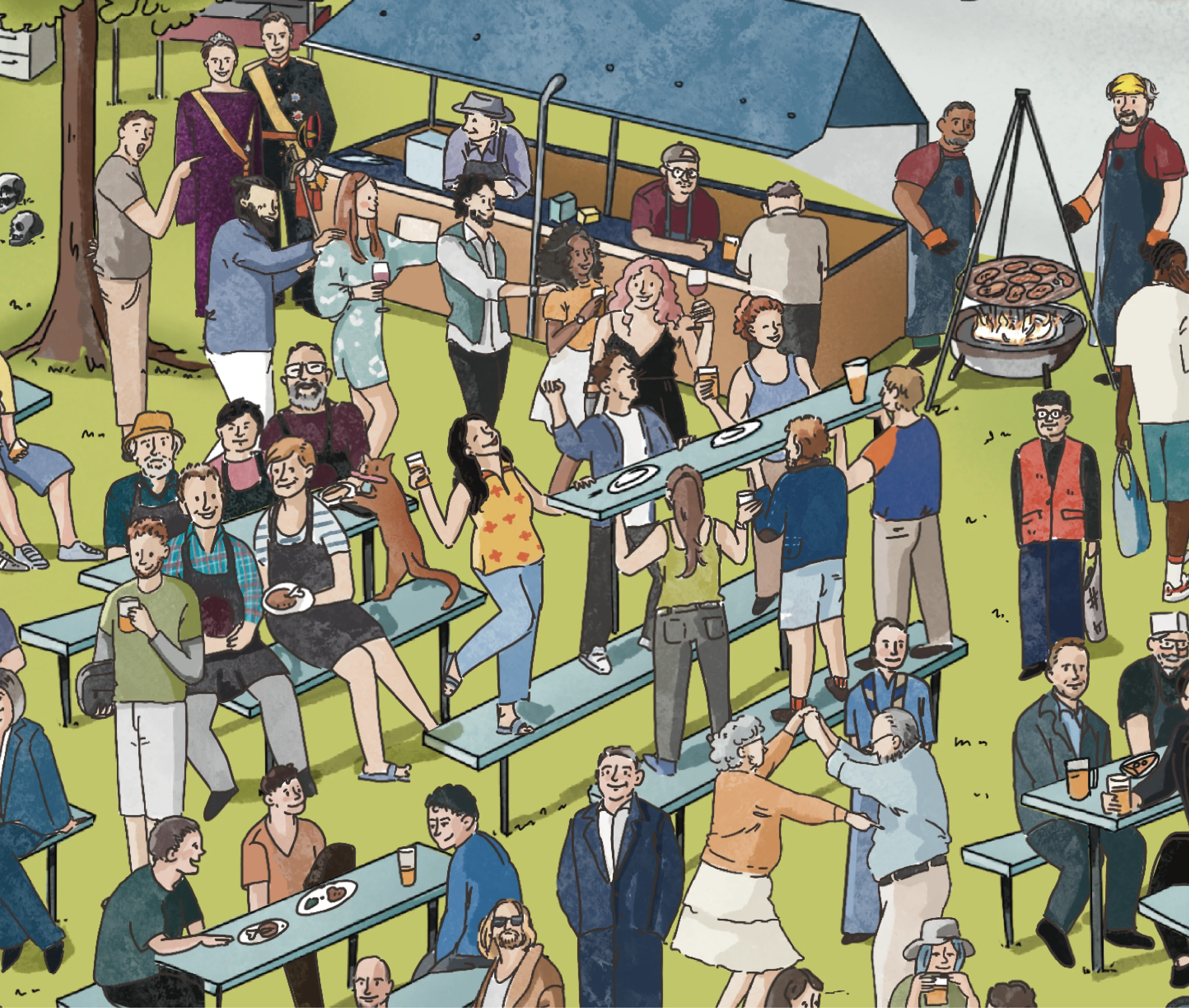 Виммельбух по фестивалю в Люксенбурге — Изображение №12 — Иллюстрация, Маркетинг на Dprofile