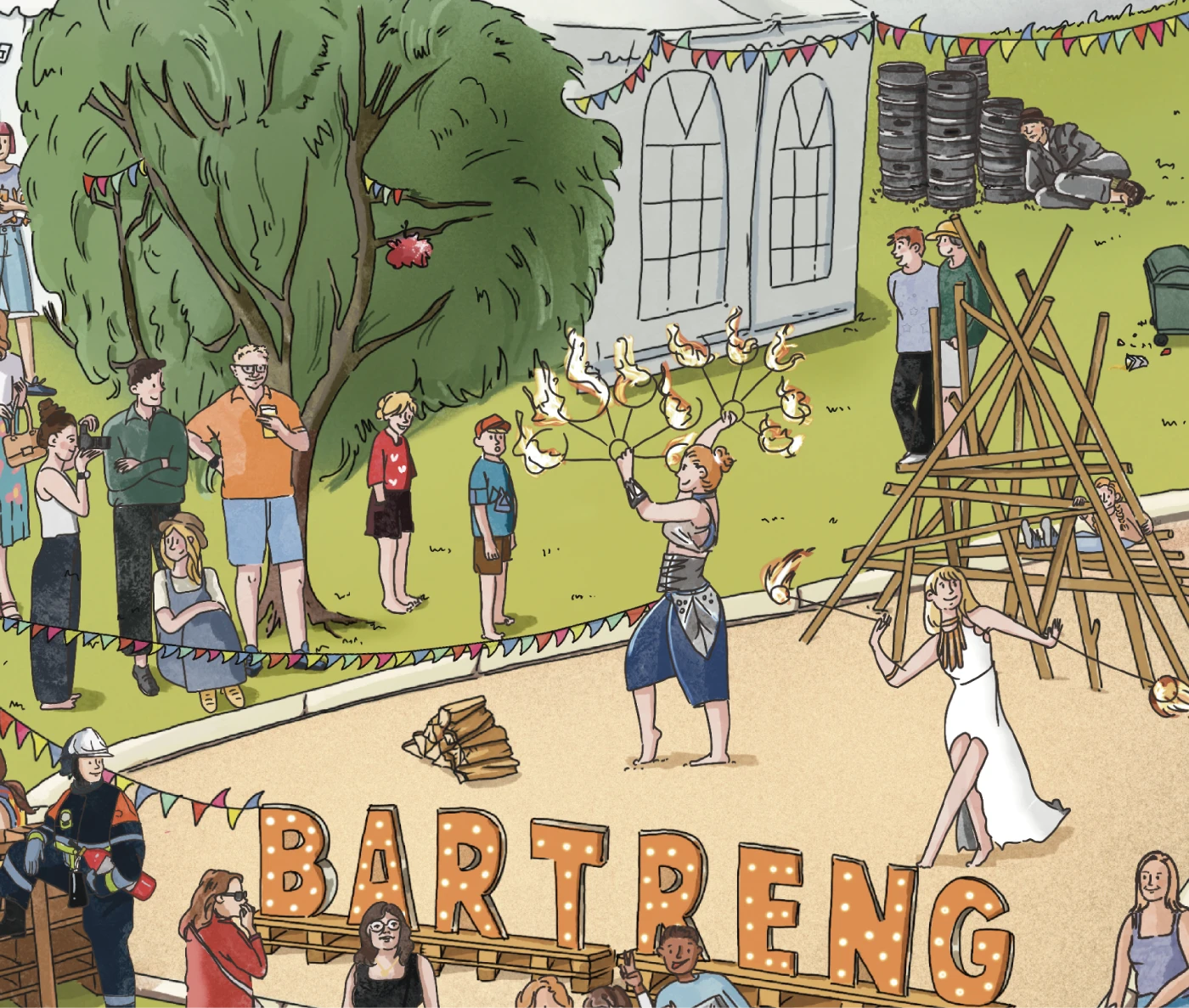 Виммельбух по фестивалю в Люксенбурге — Изображение №7 — Иллюстрация, Маркетинг на Dprofile