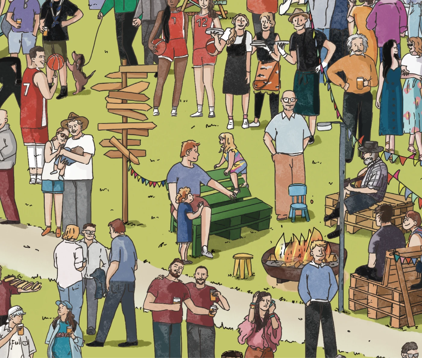 Виммельбух по фестивалю в Люксенбурге — Изображение №11 — Иллюстрация, Маркетинг на Dprofile