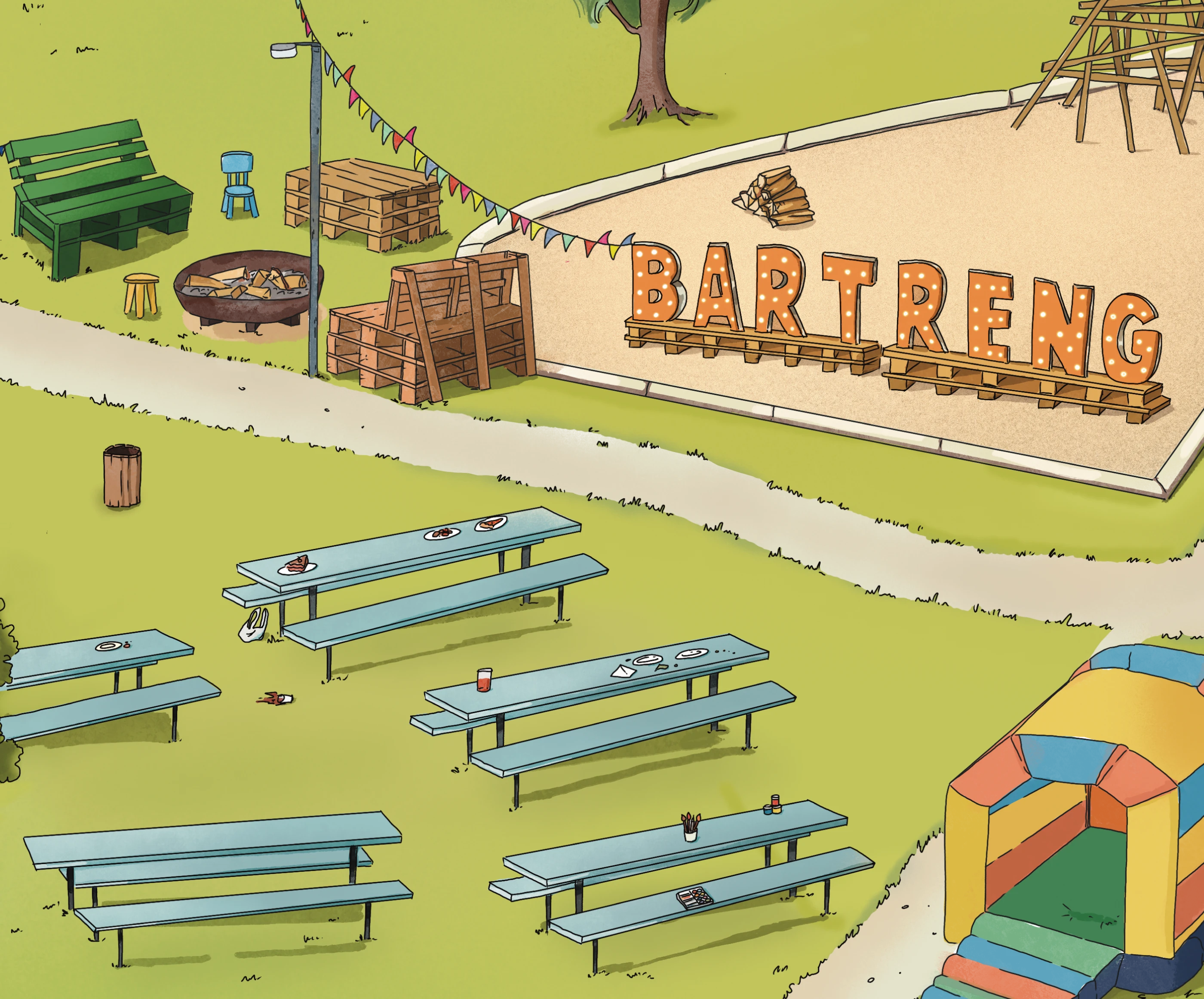 Виммельбух по фестивалю в Люксенбурге — Изображение №4 — Иллюстрация, Маркетинг на Dprofile