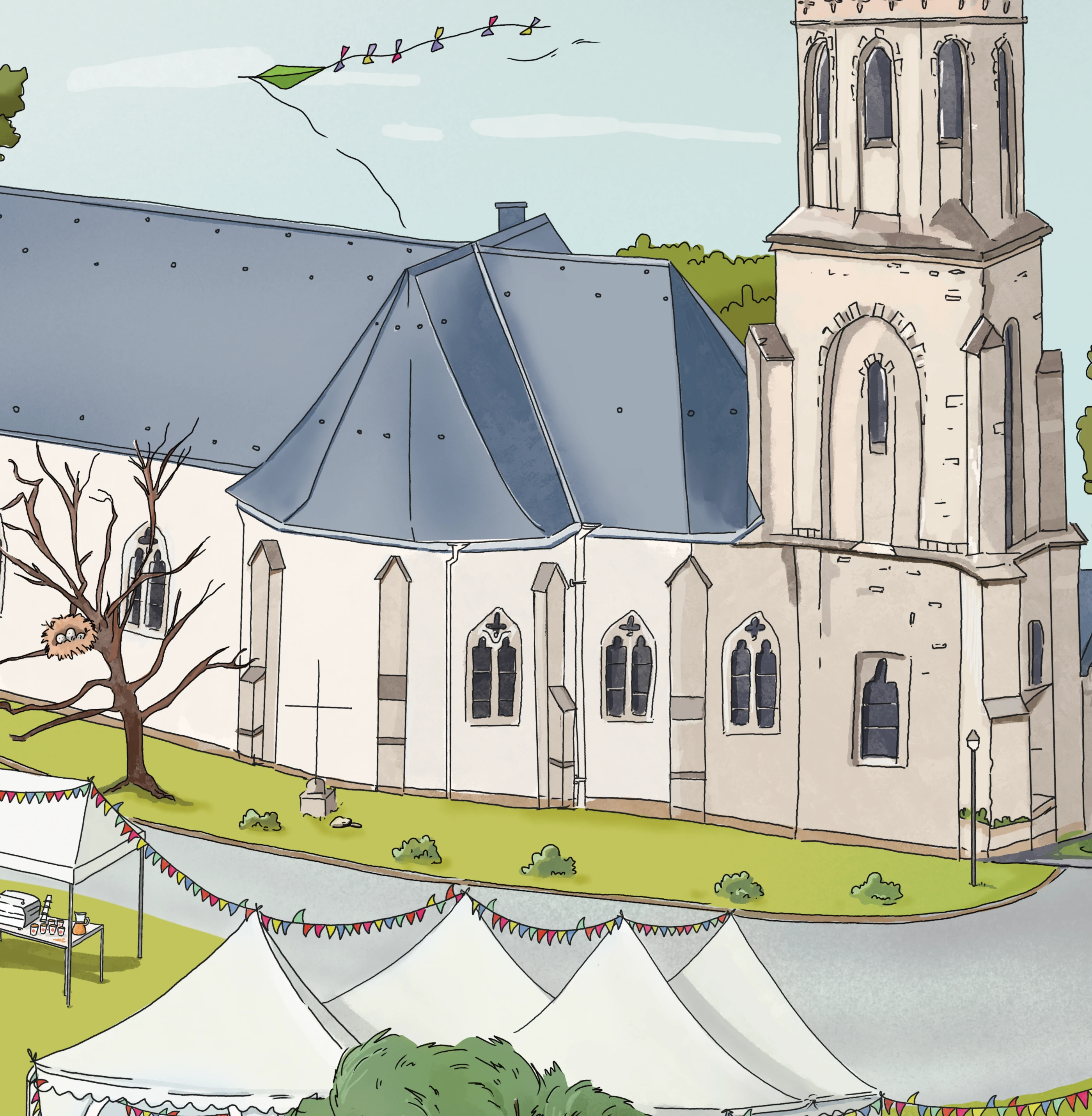 Виммельбух по фестивалю в Люксенбурге — Изображение №3 — Иллюстрация, Маркетинг на Dprofile