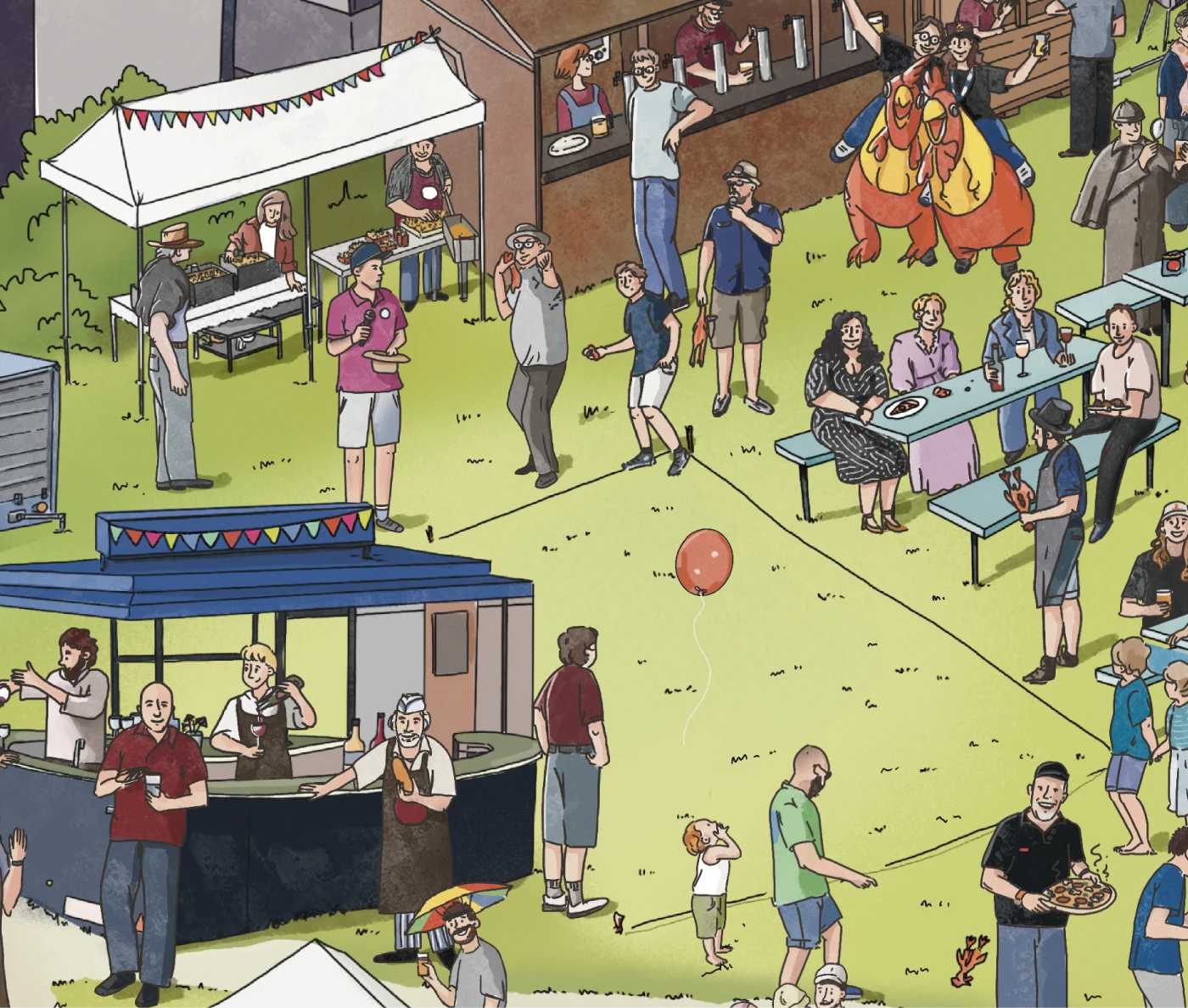 Виммельбух по фестивалю в Люксенбурге — Изображение №10 — Иллюстрация, Маркетинг на Dprofile