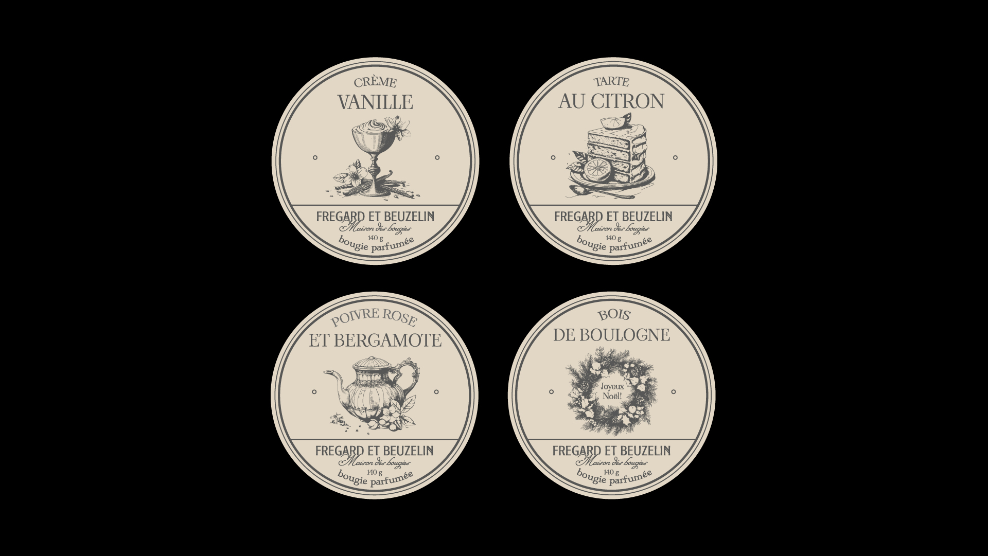 Логотип и этикетки для свечей "Fregard et Beuzelin" — Изображение №9 — Брендинг на Dprofile