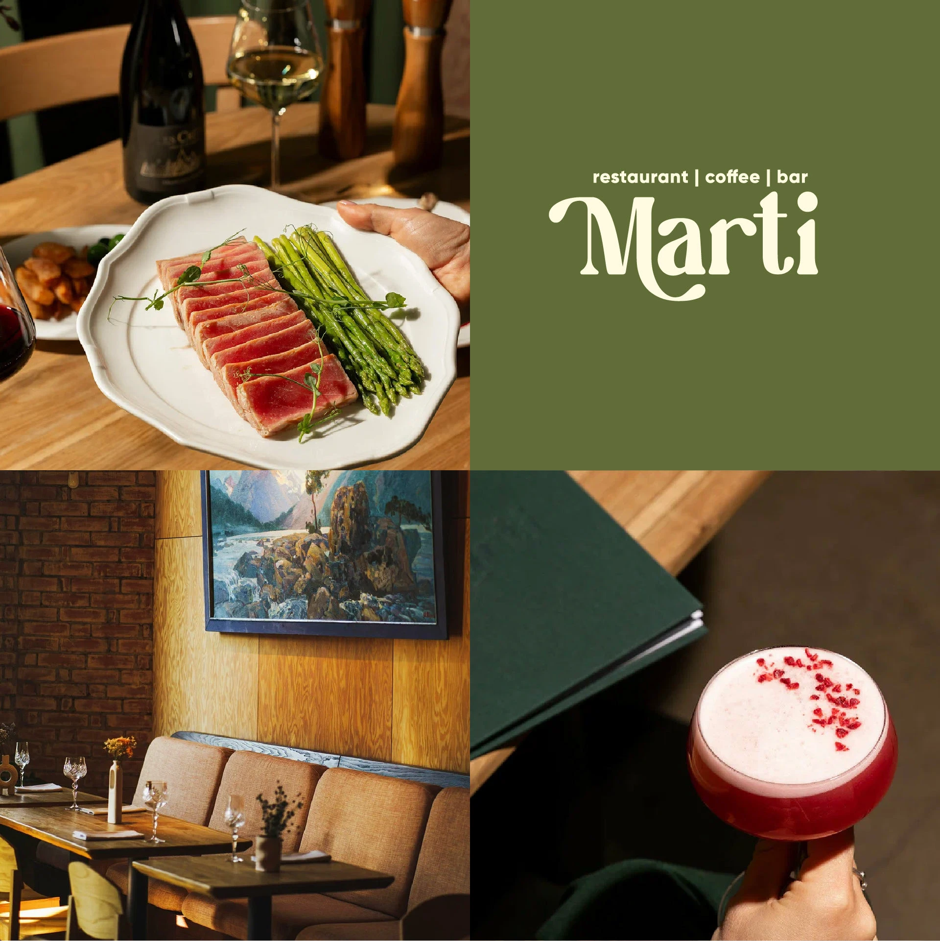 Логотип и фирменный стиль для ресторана Marti — Изображение №18 — Брендинг на Dprofile