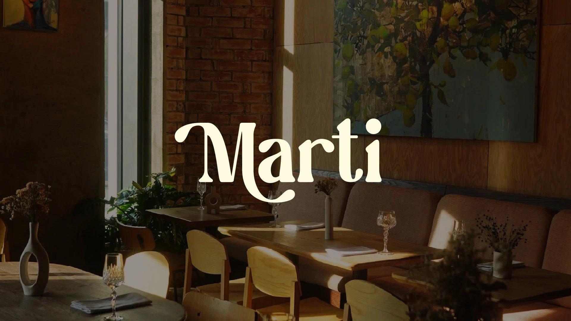 Логотип и фирменный стиль для ресторана Marti — Изображение №1 — Брендинг на Dprofile