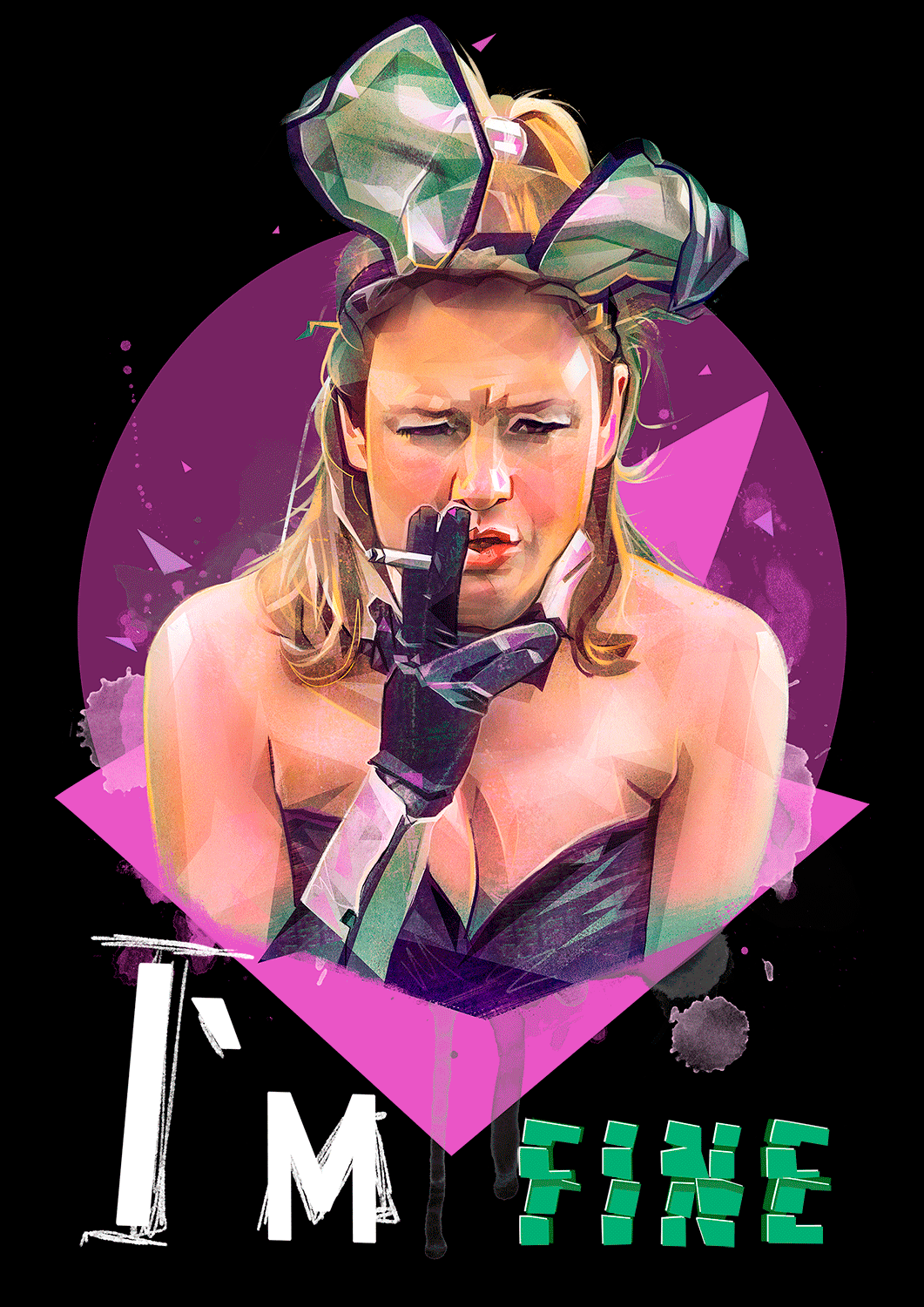 "I'm Fine" — Изображение №2 — Иллюстрация, Графика на Dprofile