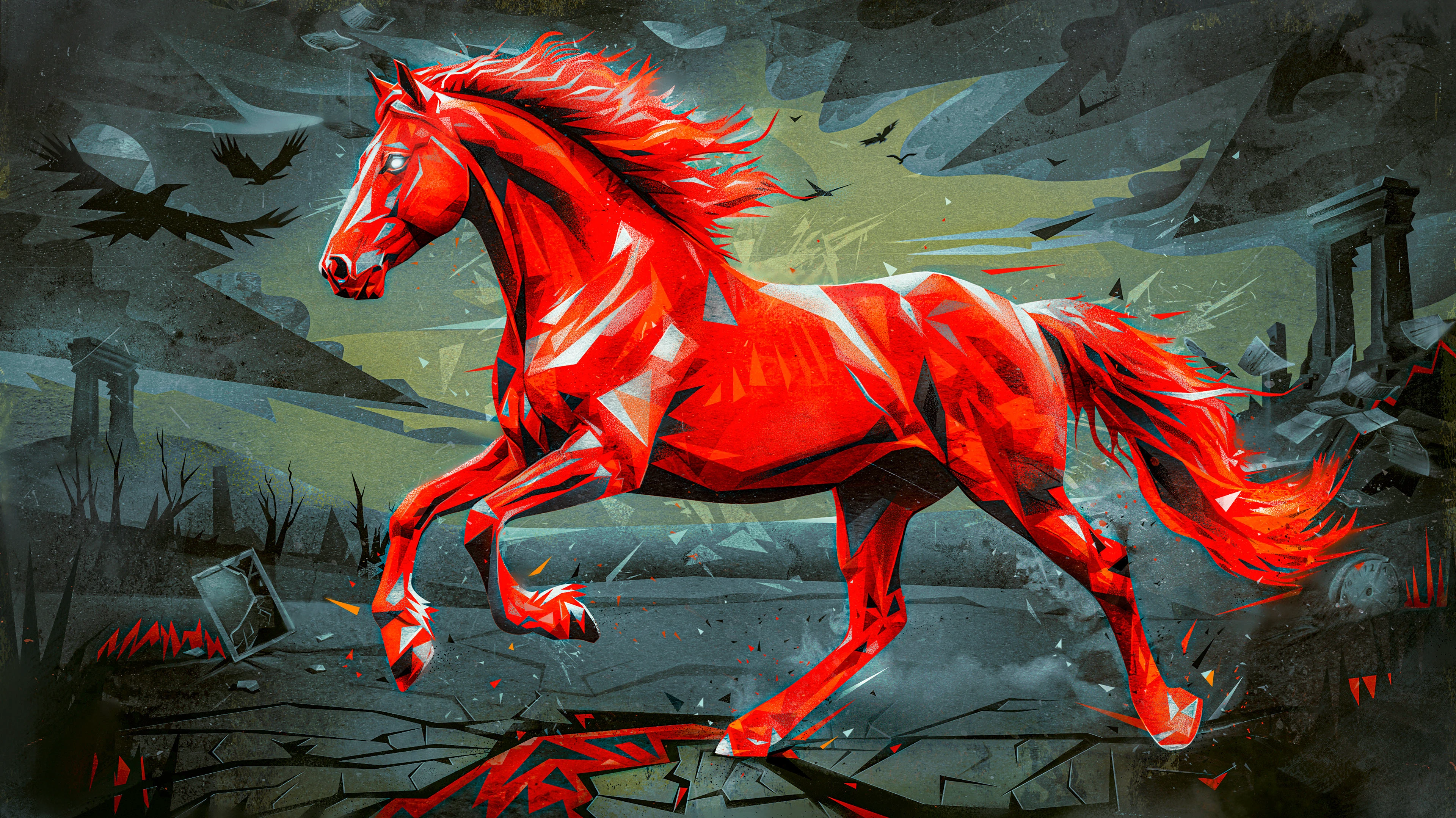 RED SHARDS — Изображение №1 — Иллюстрация, Графика на Dprofile