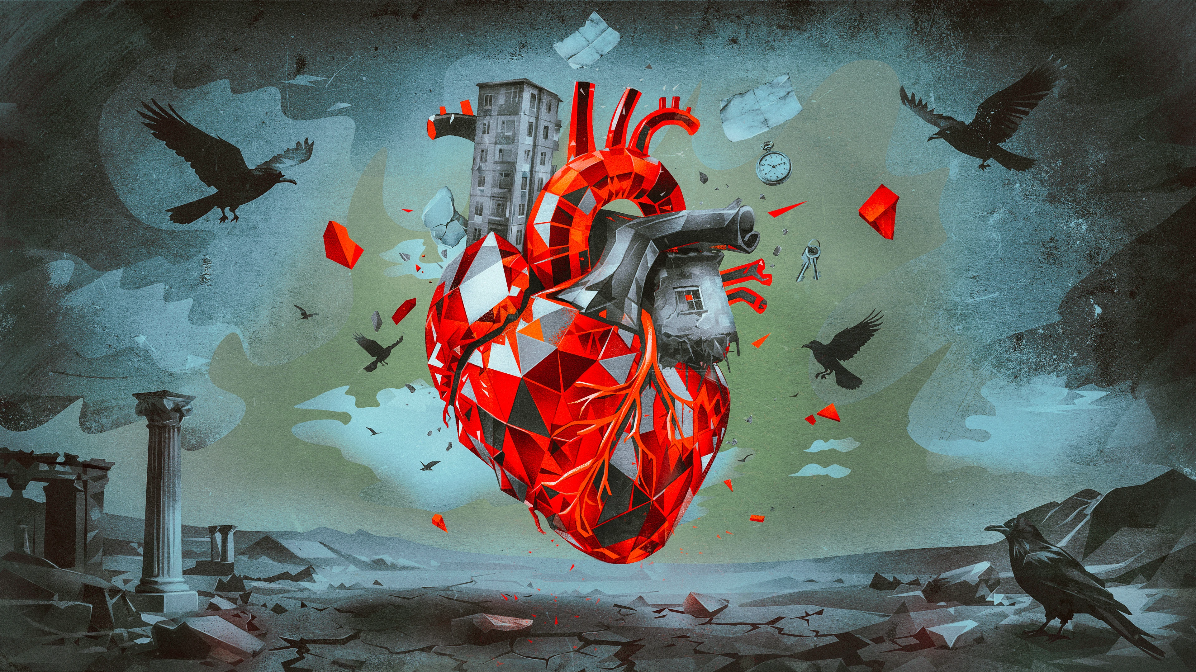 RED SHARDS — Изображение №2 — Иллюстрация, Графика на Dprofile