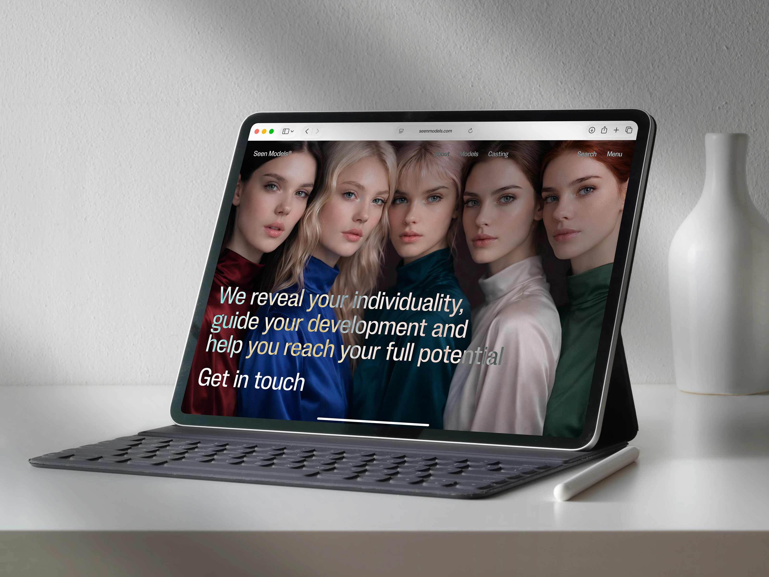 Seen Models | Modeling agency — Изображение №9 — Интерфейсы, Анимация на Dprofile