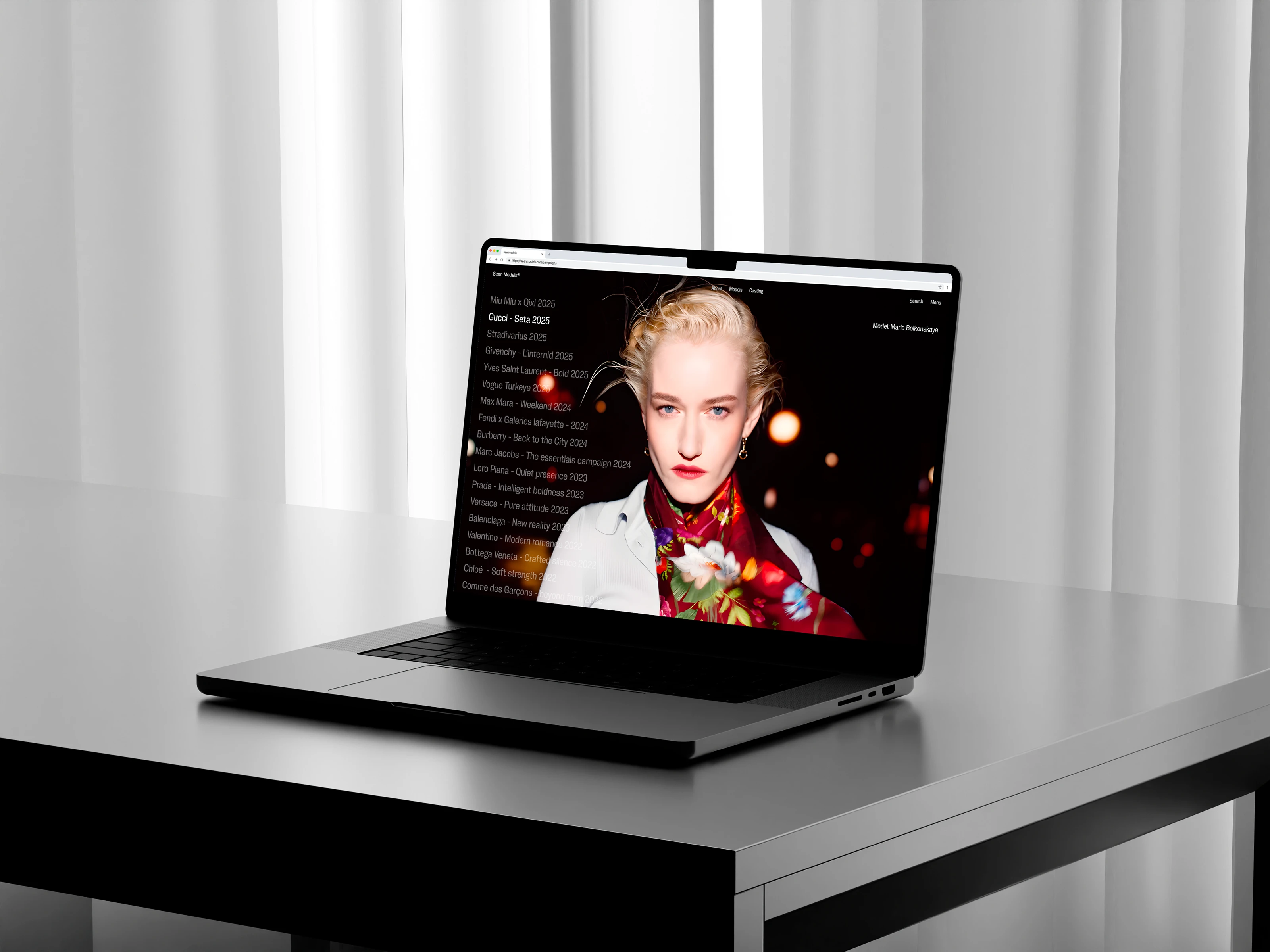 Seen Models | Modeling agency — Изображение №15 — Интерфейсы, Анимация на Dprofile