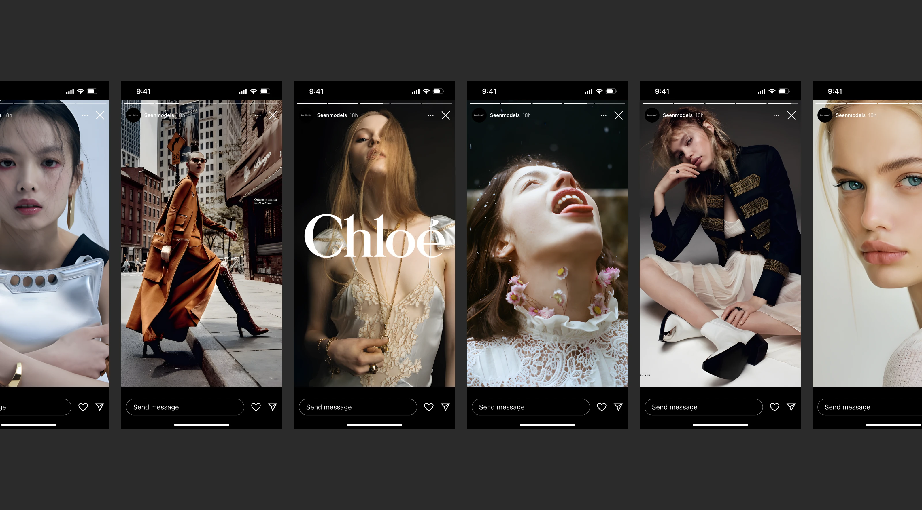 Seen Models | Modeling agency — Изображение №5 — Интерфейсы, Анимация на Dprofile