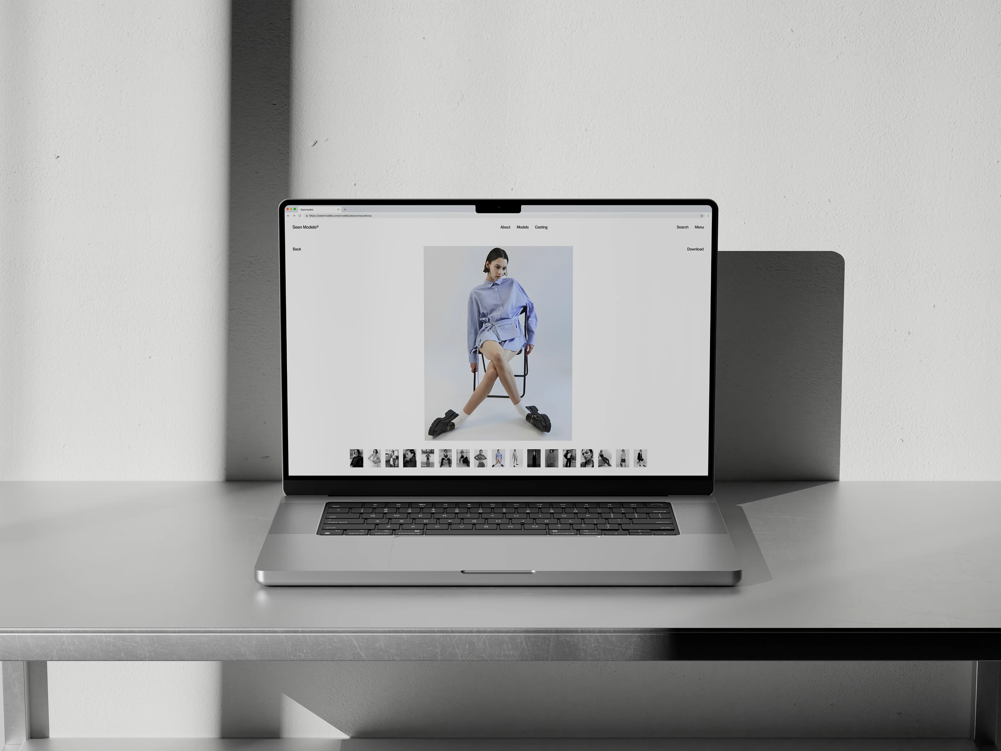 Seen Models | Modeling agency — Изображение №12 — Интерфейсы, Анимация на Dprofile