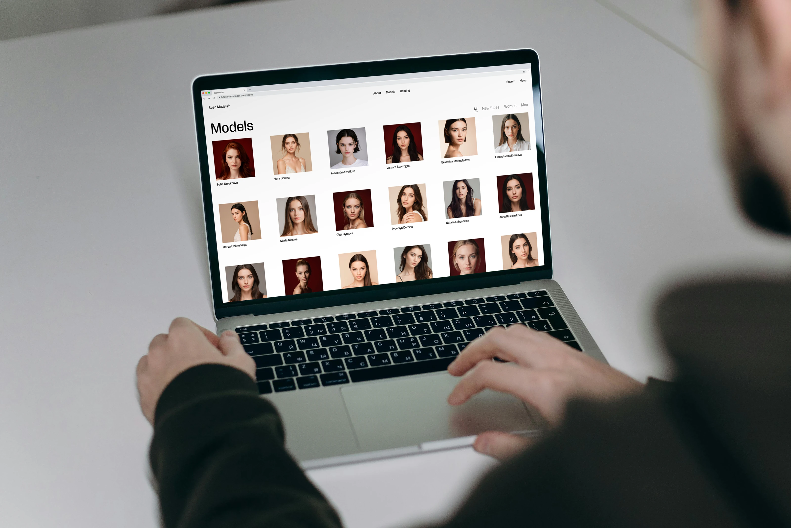 Seen Models | Modeling agency — Изображение №22 — Интерфейсы, Анимация на Dprofile