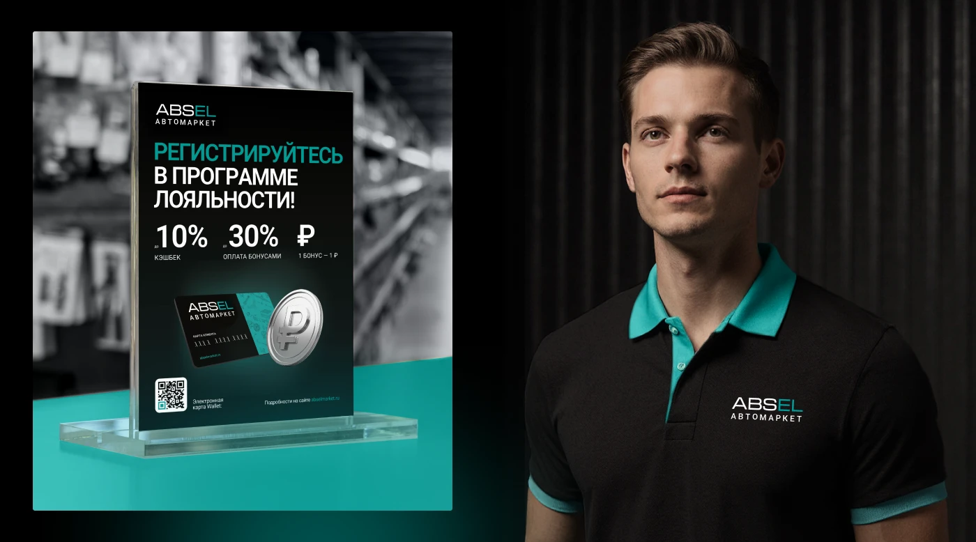 ABSEL I Ребрендинг сети автомаркетов I Retail, B2B — Изображение №7 — Брендинг, Маркетинг на Dprofile