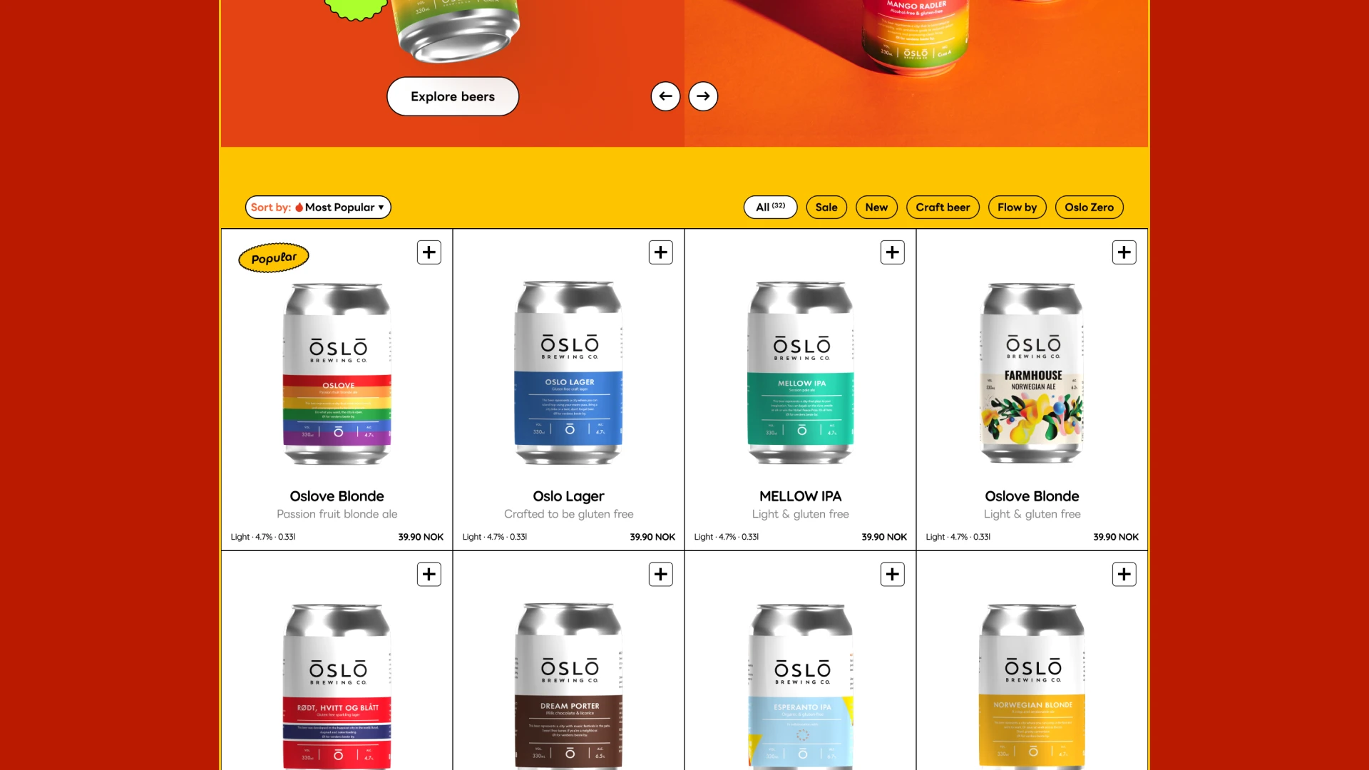 OsloBrewing Website — Изображение №9 — Интерфейсы на Dprofile