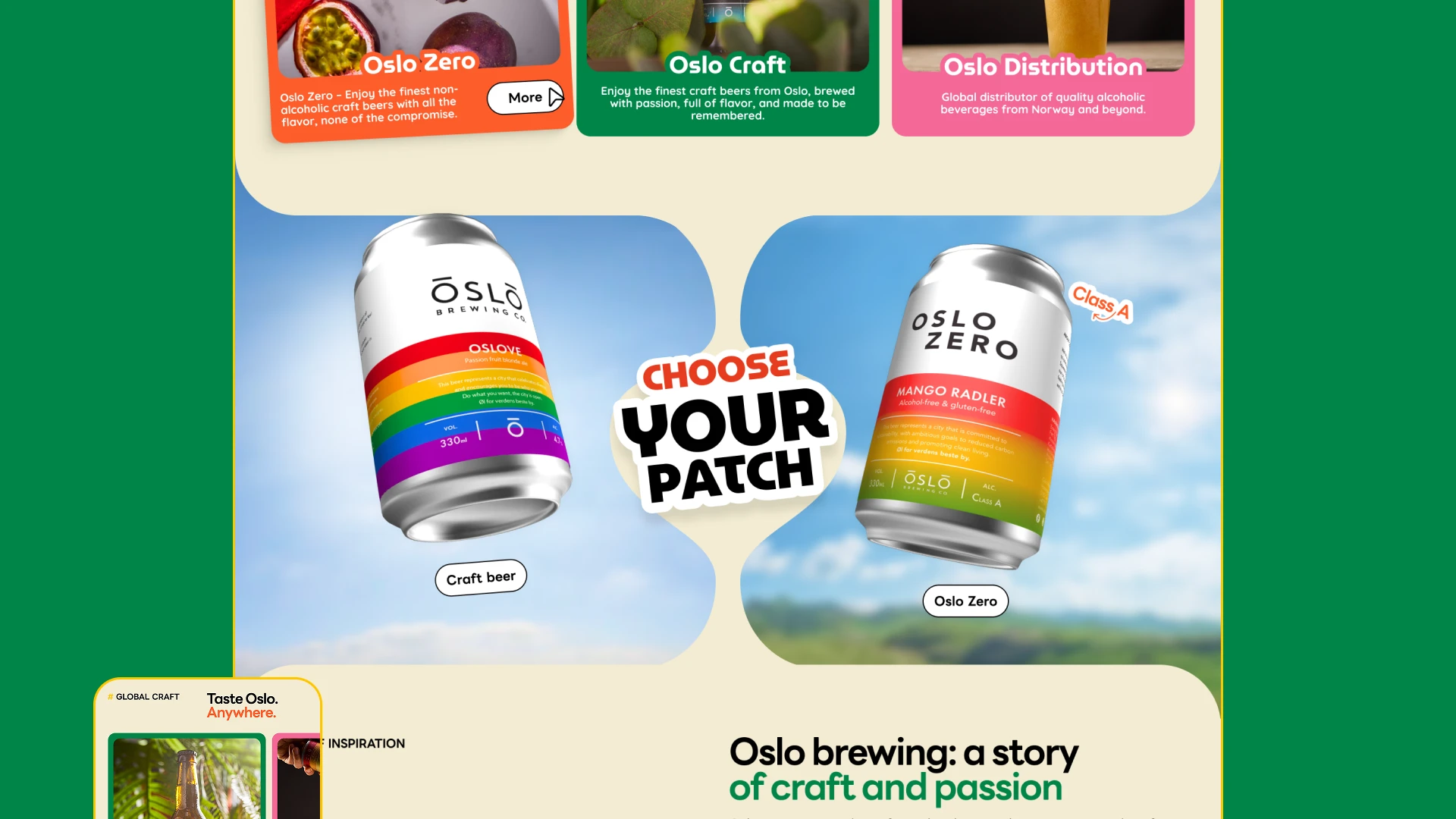 OsloBrewing Website — Изображение №5 — Интерфейсы на Dprofile