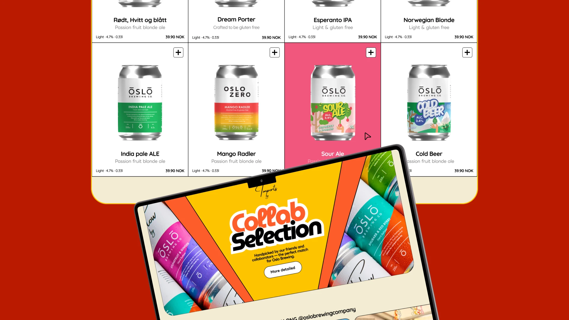 OsloBrewing Website — Изображение №10 — Интерфейсы на Dprofile
