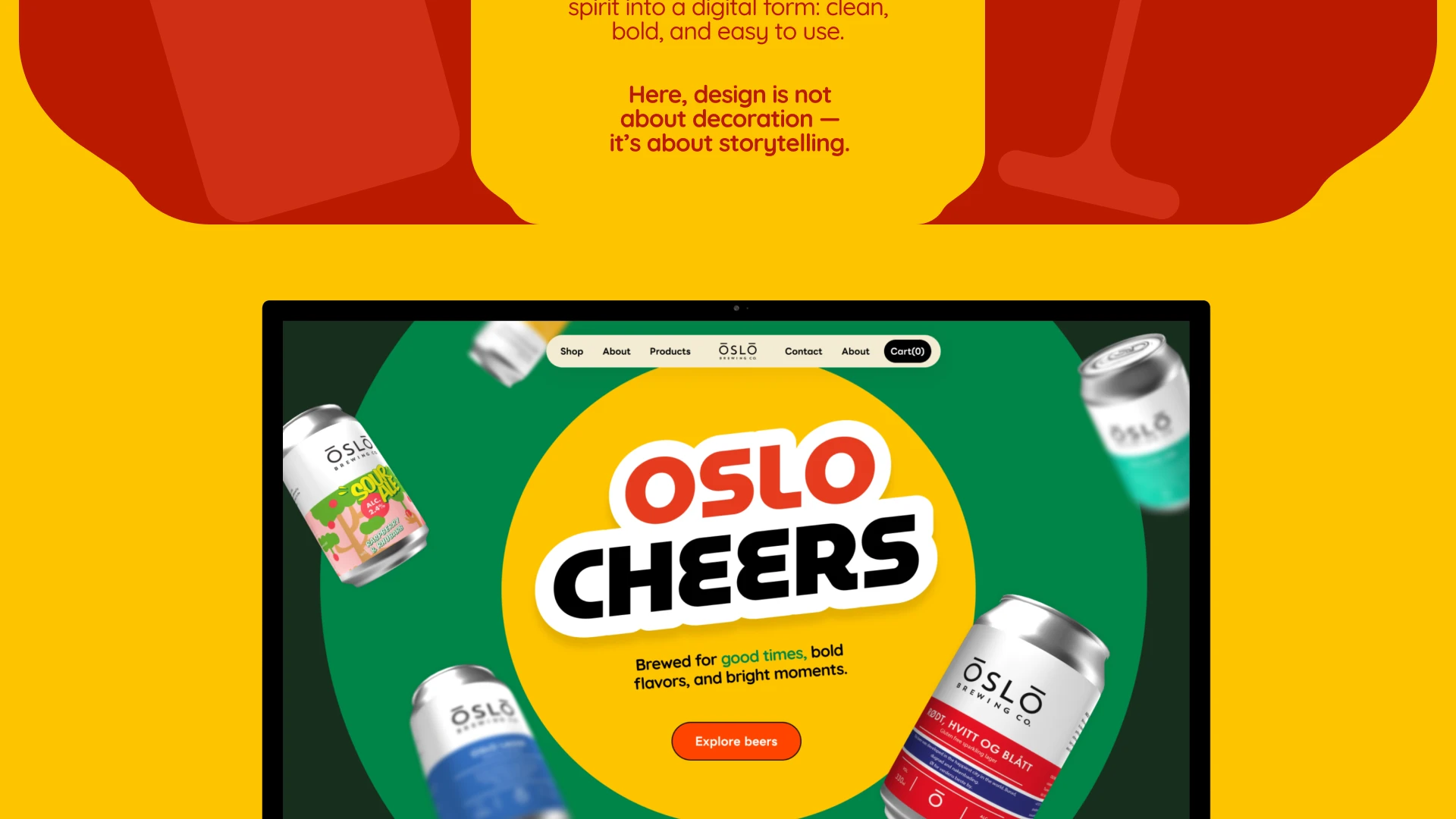 OsloBrewing Website — Изображение №3 — Интерфейсы на Dprofile