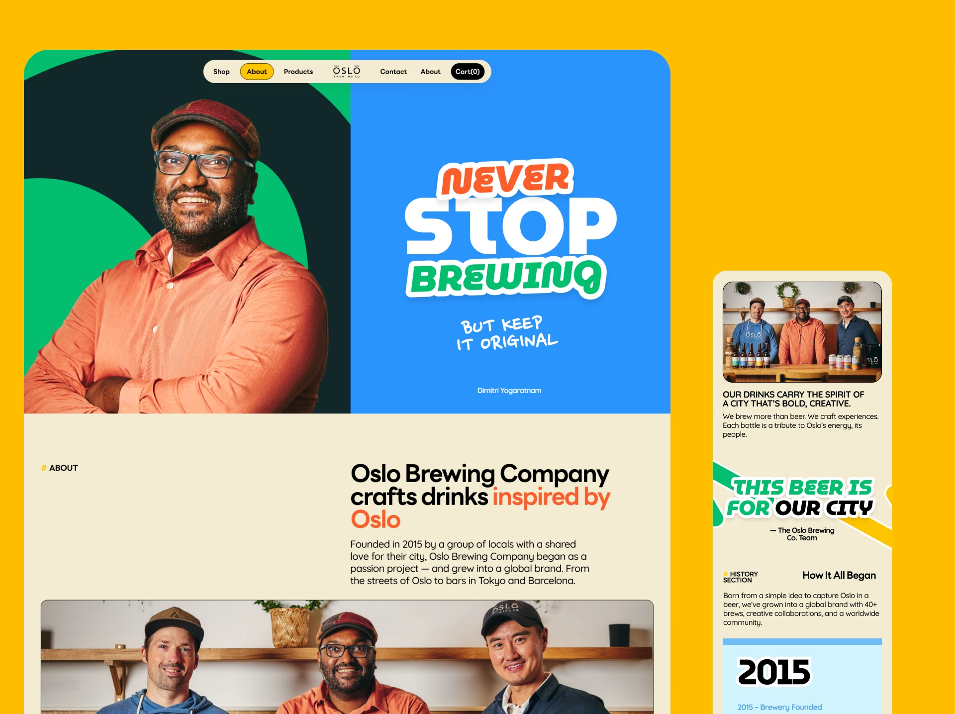 OsloBrewing Website — Изображение №19 — Интерфейсы на Dprofile
