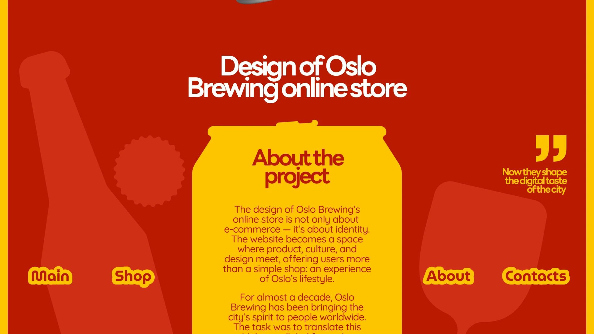 OsloBrewing Website — Изображение №2 — Интерфейсы на Dprofile