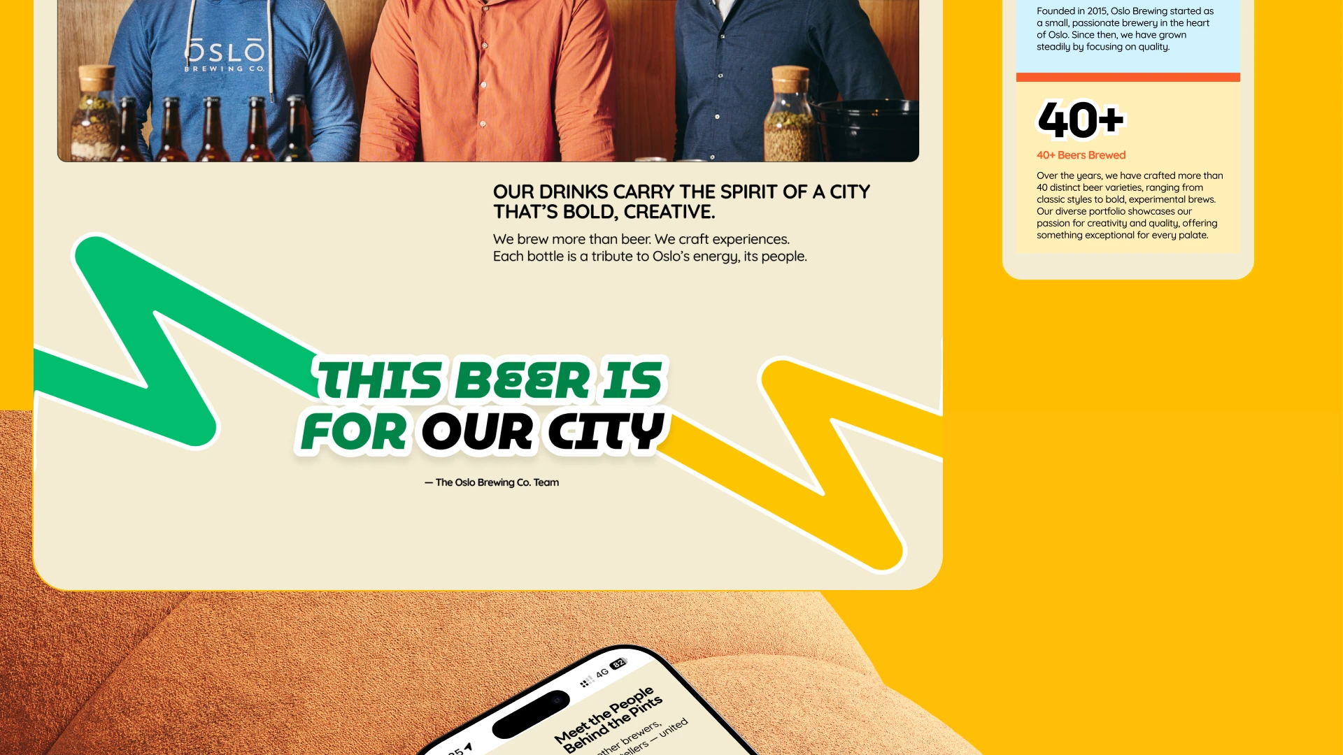 OsloBrewing Website — Изображение №20 — Интерфейсы на Dprofile