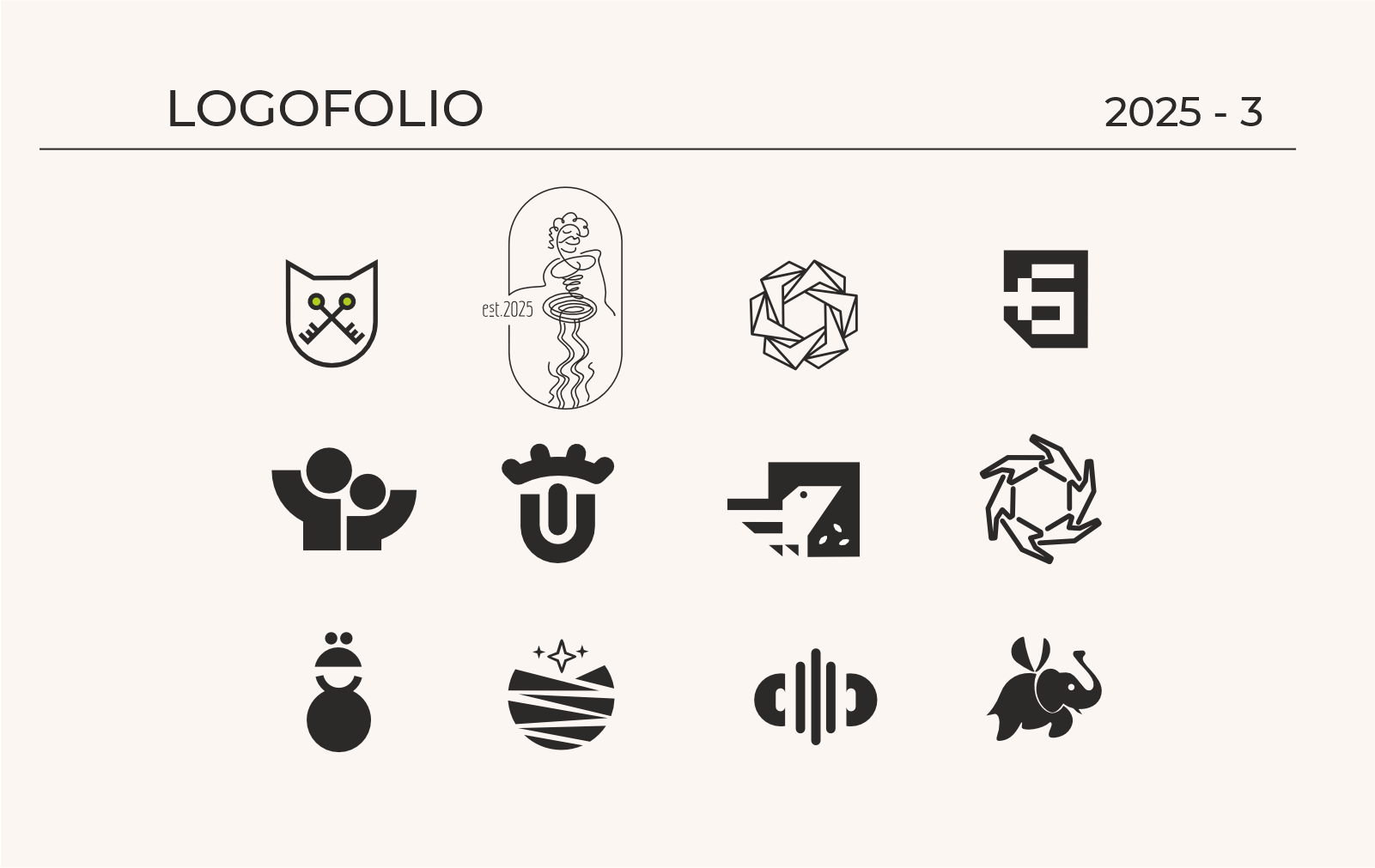 логофолио 2025-3 — Изображение №1 — Брендинг на Dprofile