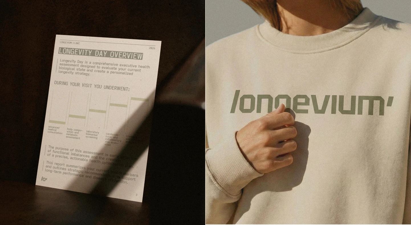 Longevium — айдентика клиники longevity-медицины в Дубае — Изображение №8 — Брендинг на Dprofile