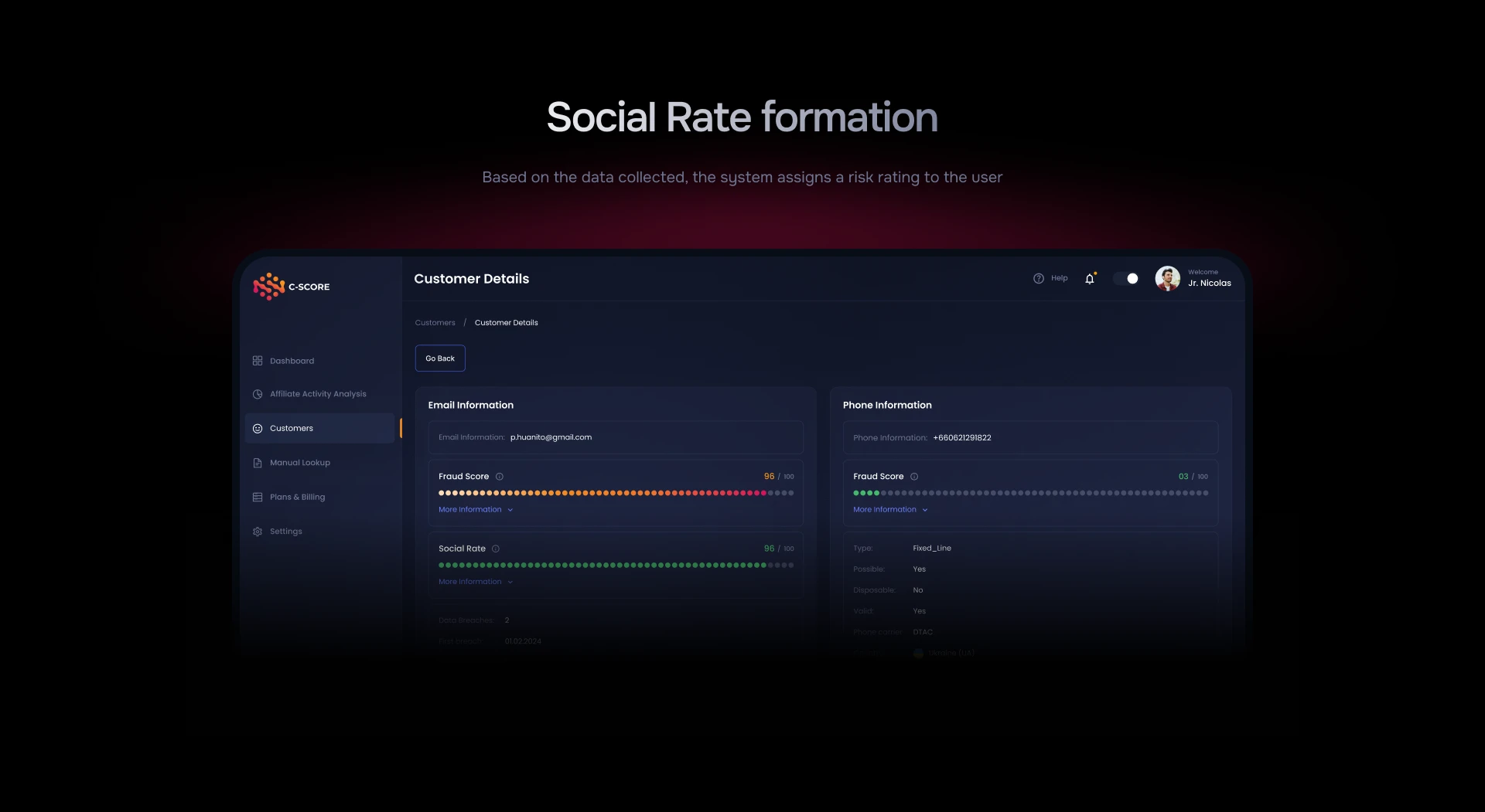 C-SCORE — дизайн сайта для AI anti-fraud платформы для iGam… — Изображение №11 — Интерфейсы, Анимация на Dprofile
