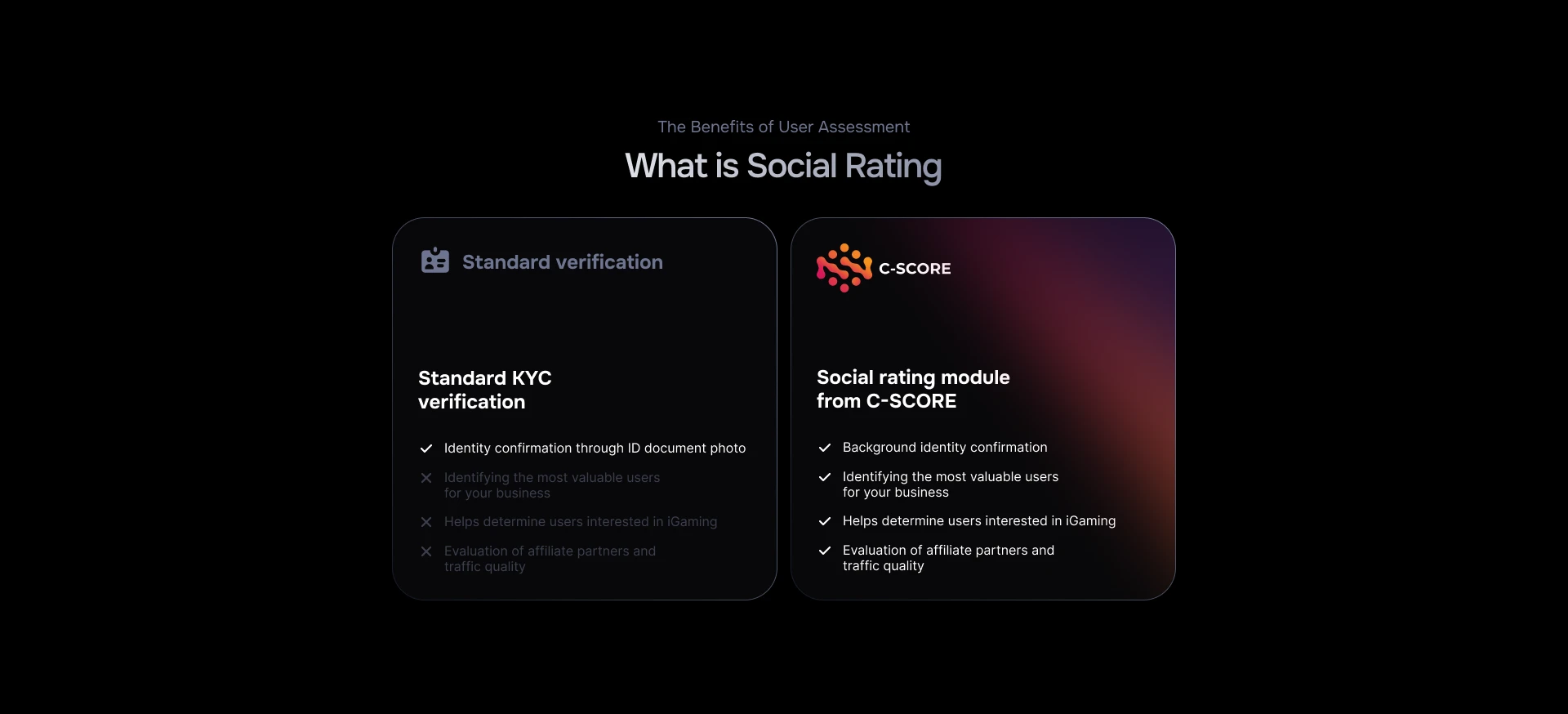 C-SCORE — дизайн сайта для AI anti-fraud платформы для iGam… — Изображение №7 — Интерфейсы, Анимация на Dprofile
