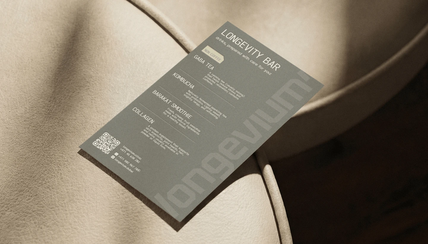 Longevium — айдентика клиники longevity-медицины в Дубае — Изображение №16 — Брендинг на Dprofile